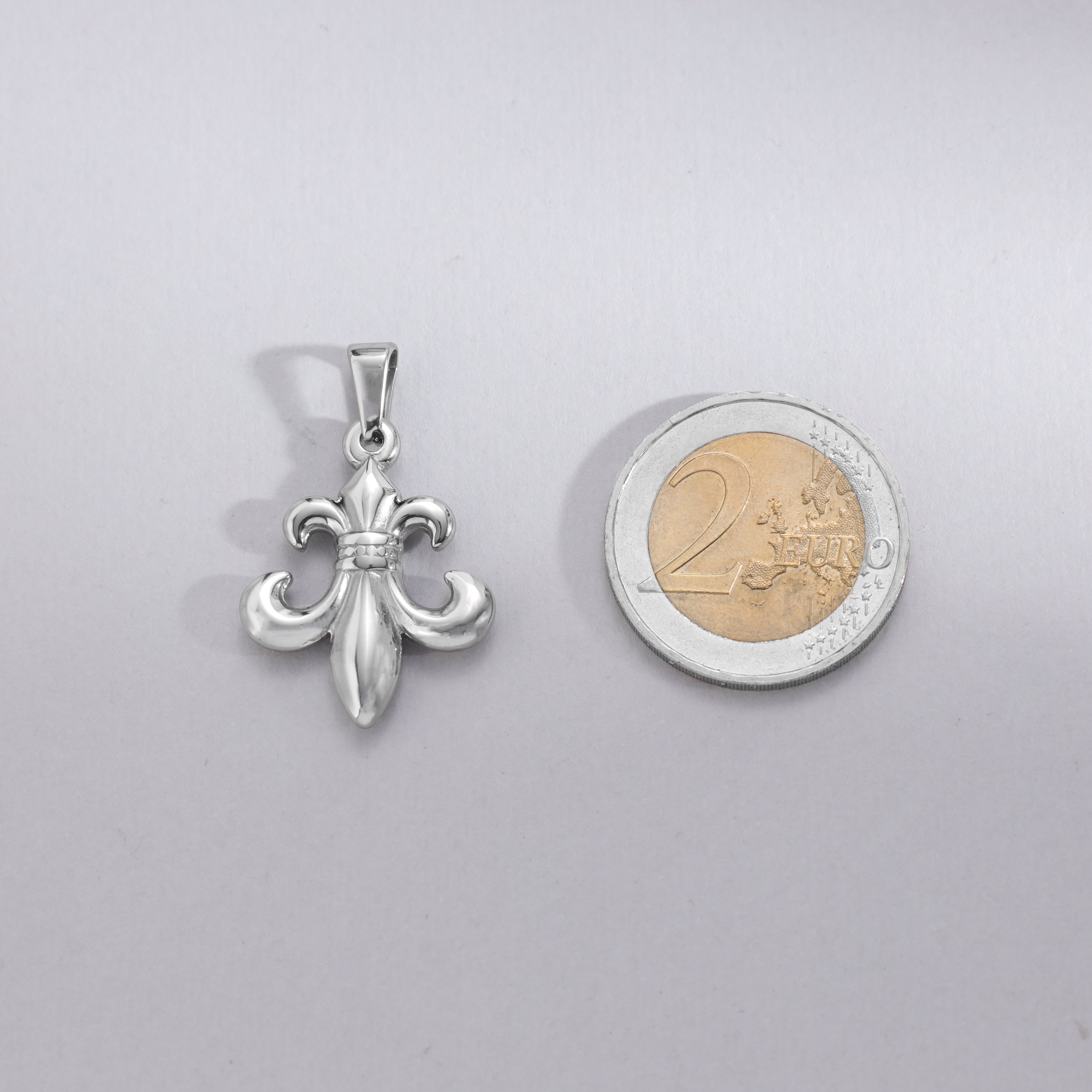 Lilie Anhänger aus Edelstahl - Taipan Schmuck