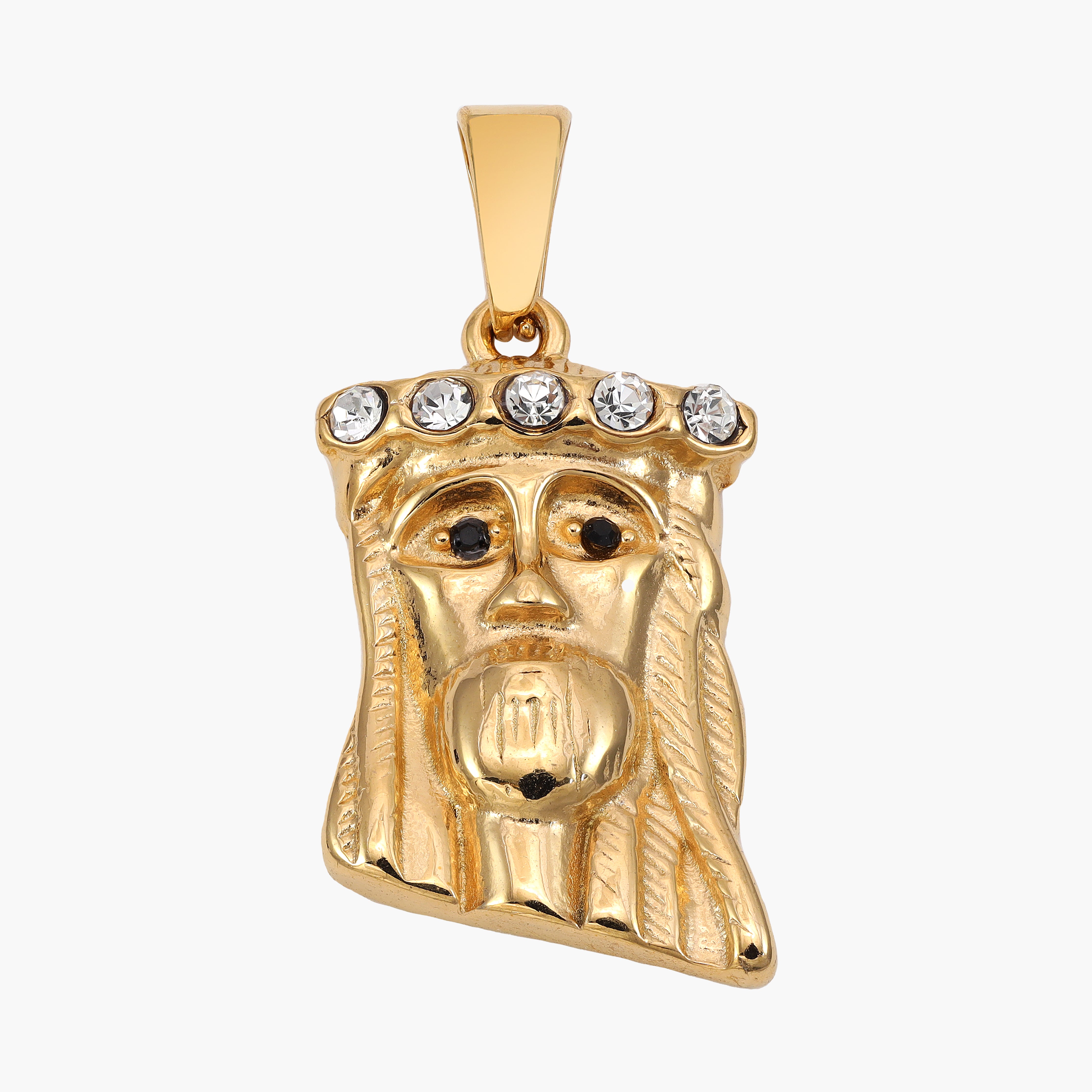 Jesus Piece Anhänger aus Edelstahl 18K Vergoldet - Taipan Schmuck
