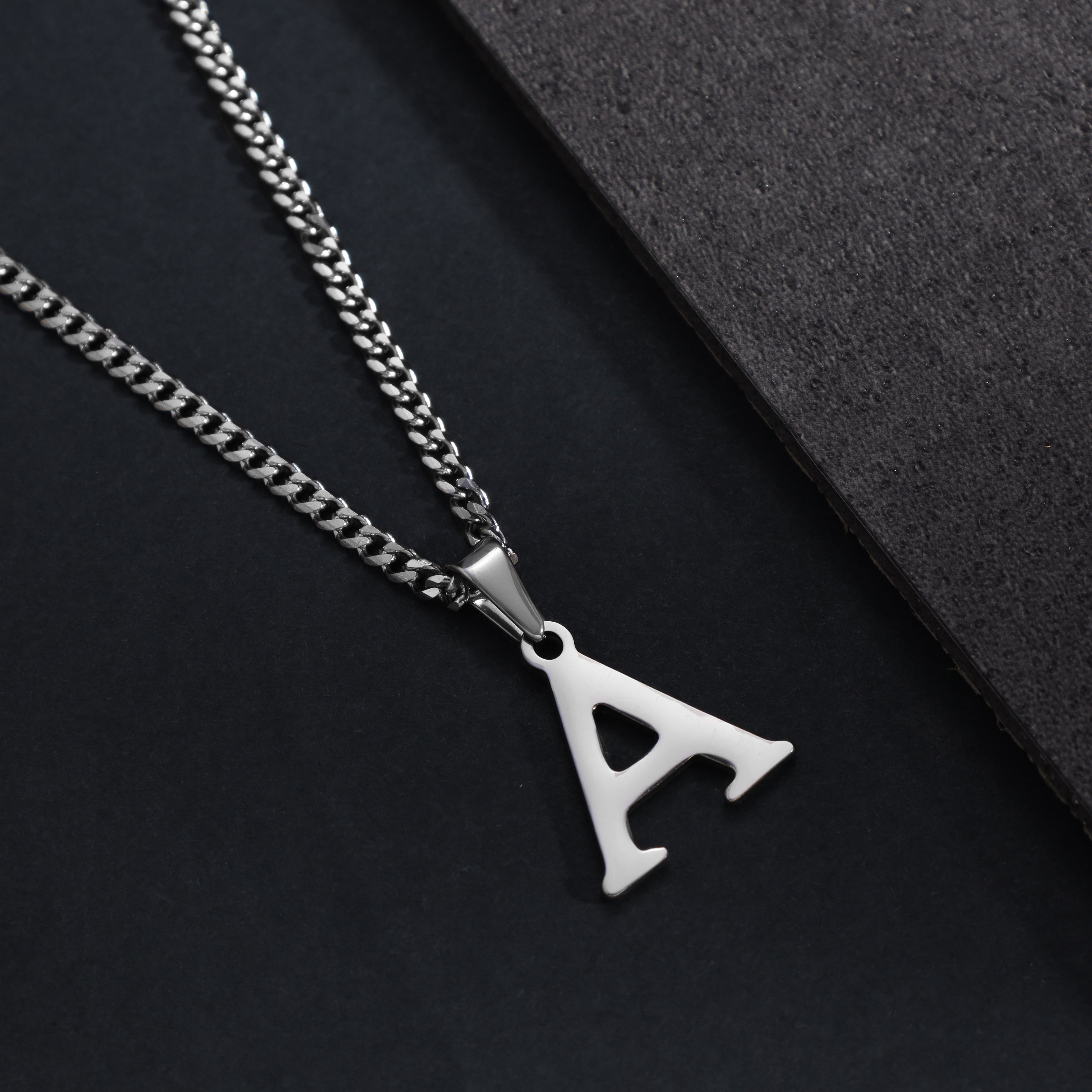 A-Z Alphabet Anhänger aus Edelstahl