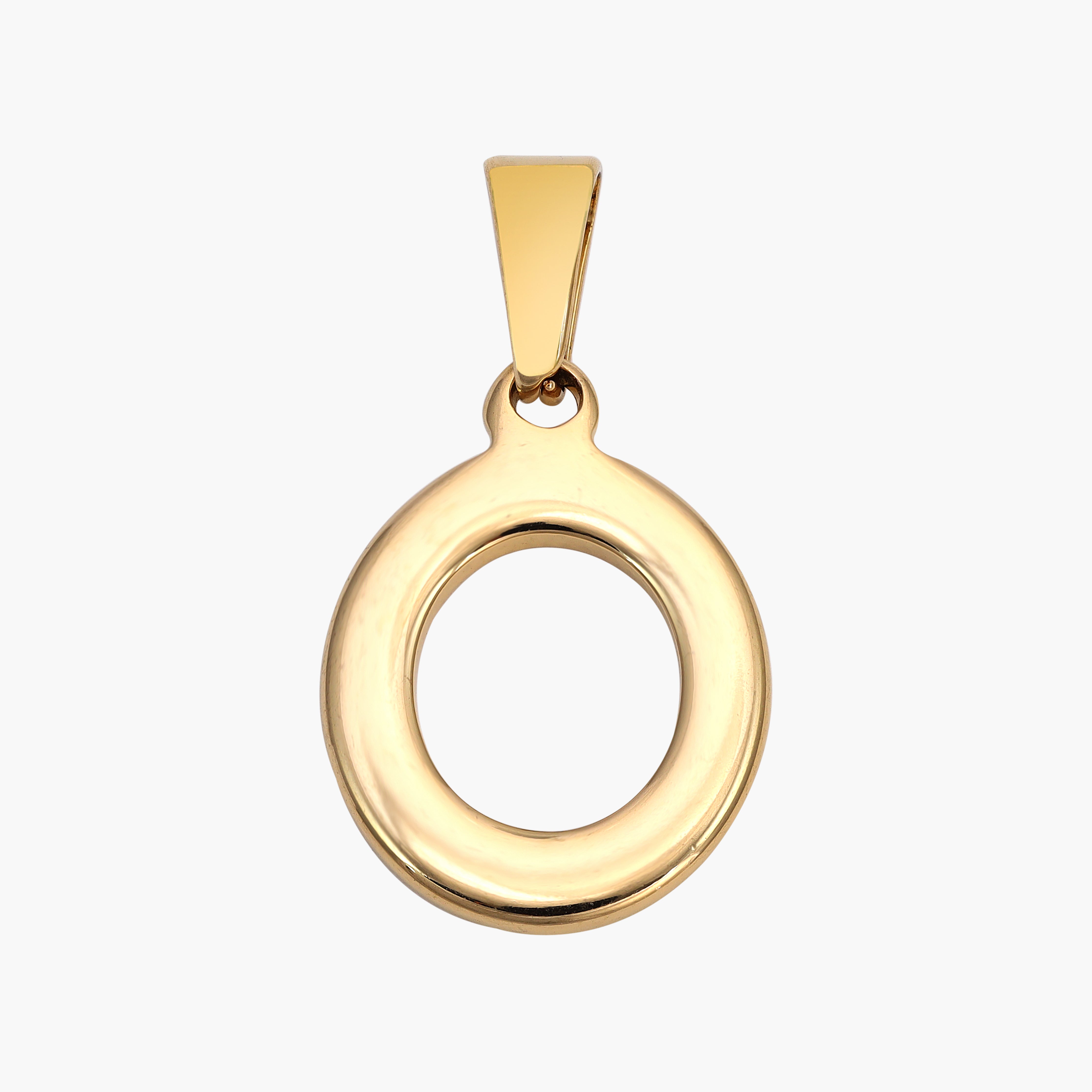 A-Z Alphabet Anhänger aus Edelstahl 18K Vergoldet