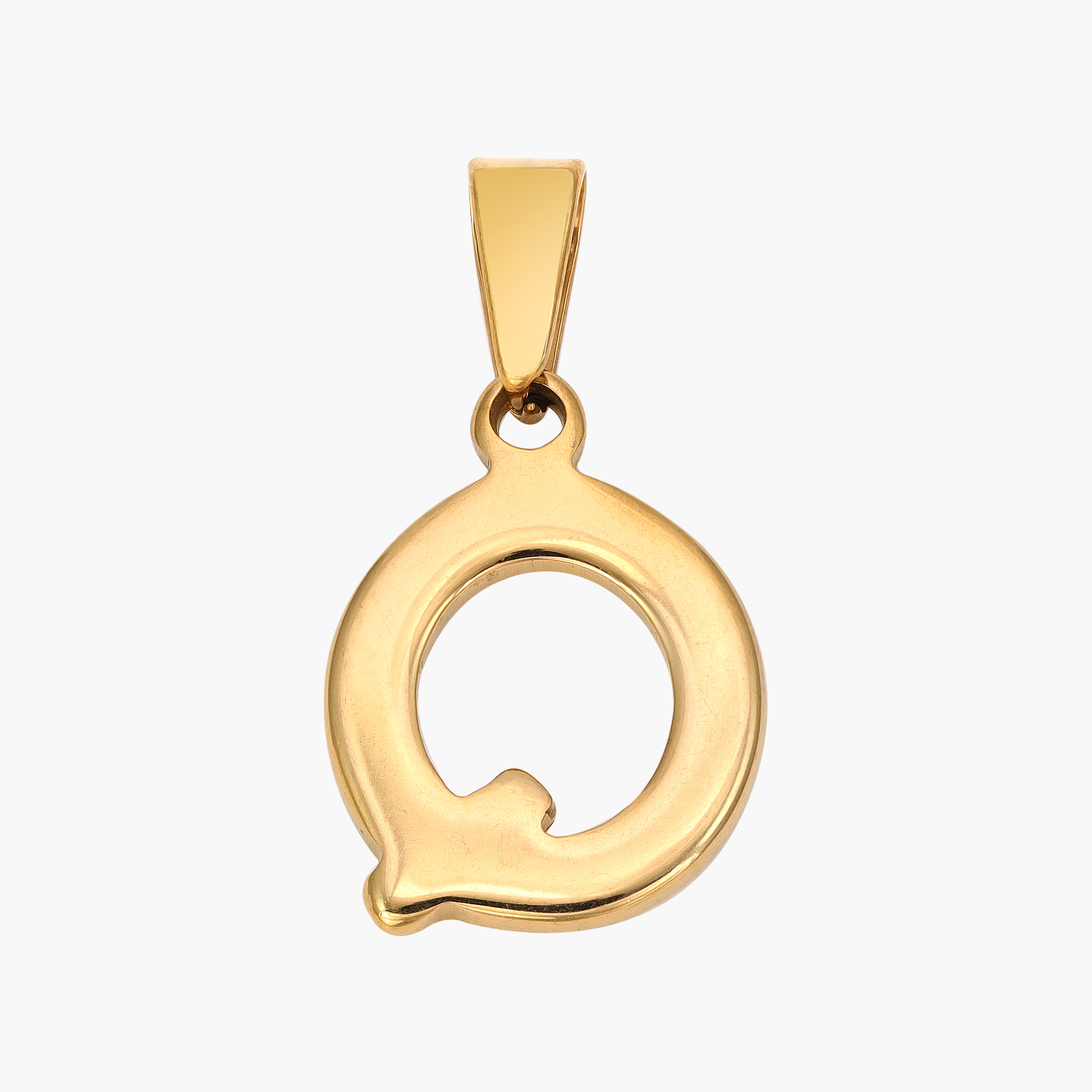 A-Z Alphabet Anhänger aus Edelstahl 18K Vergoldet