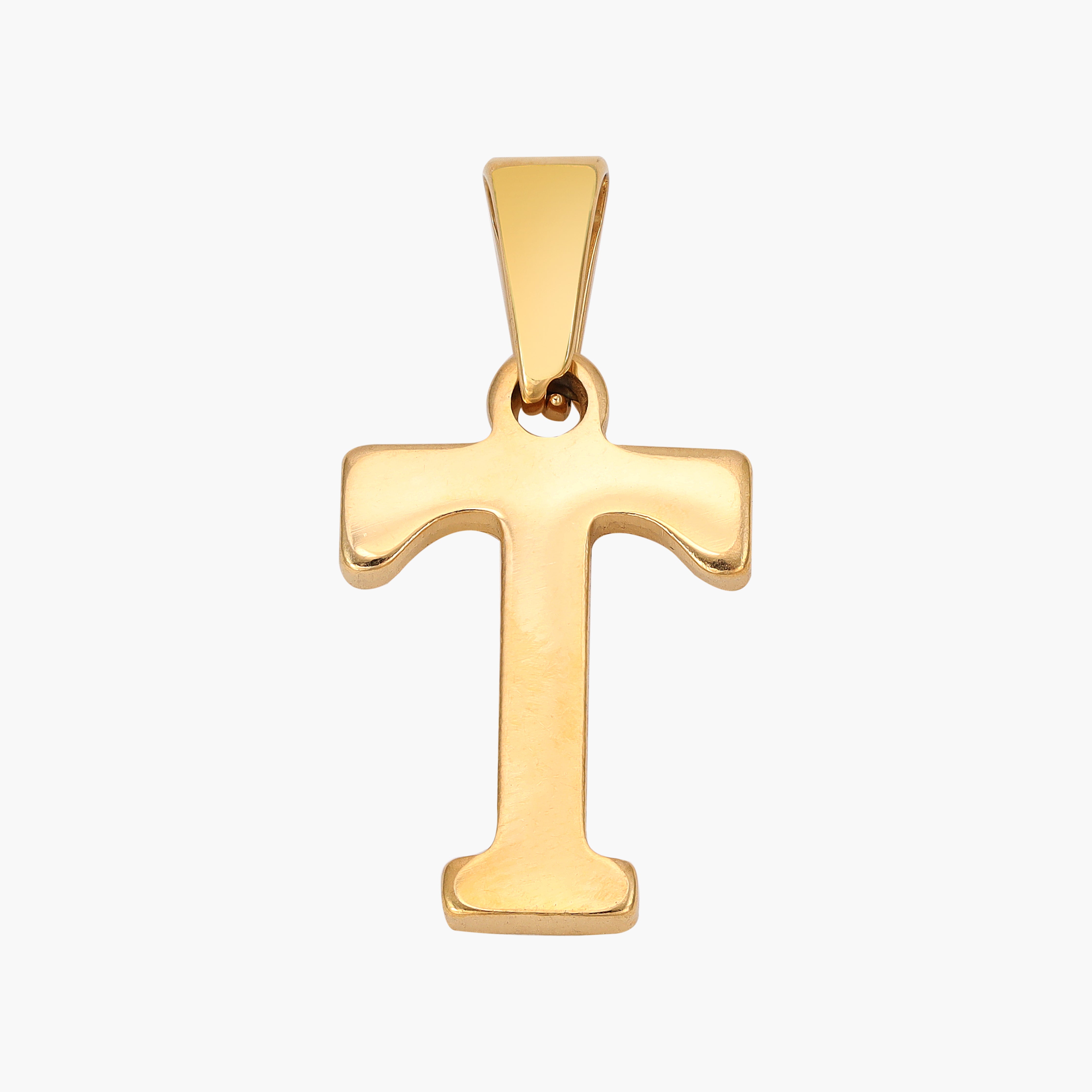 A-Z Alphabet Anhänger aus Edelstahl 18K Vergoldet