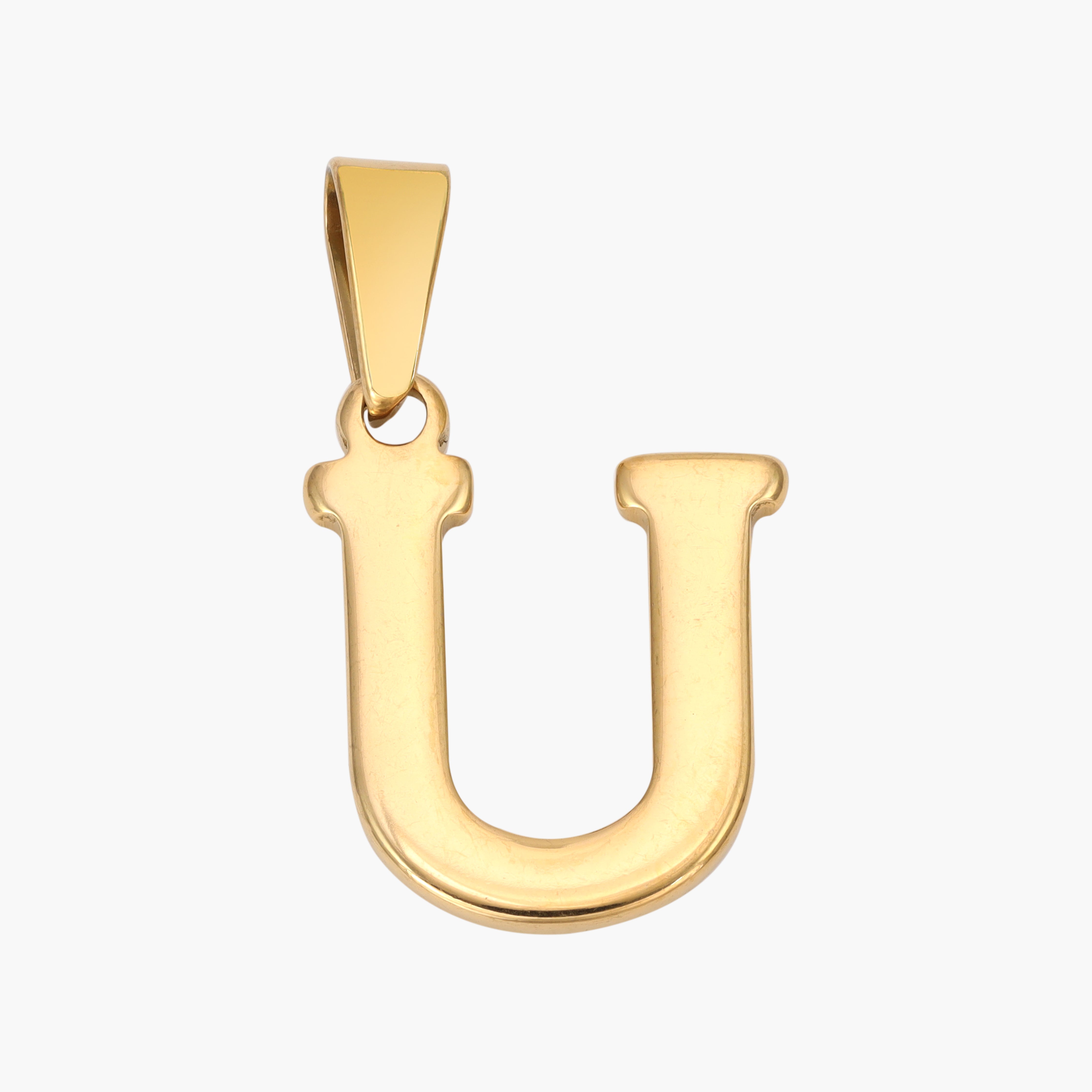 A-Z Alphabet Anhänger aus Edelstahl 18K Vergoldet