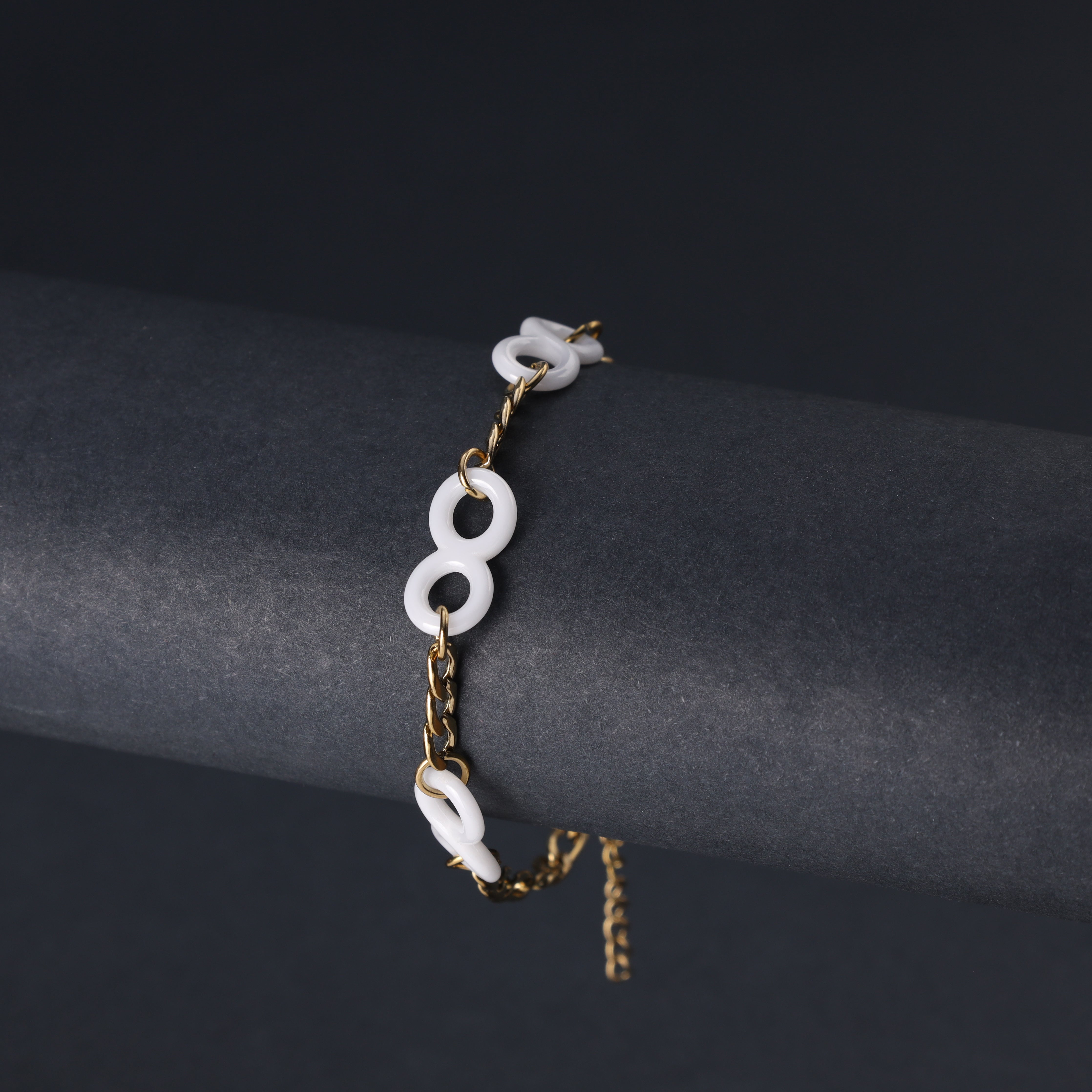 Damen Figarokette Armband aus Edelstahl 18K Vergoldet - Taipan Schmuck