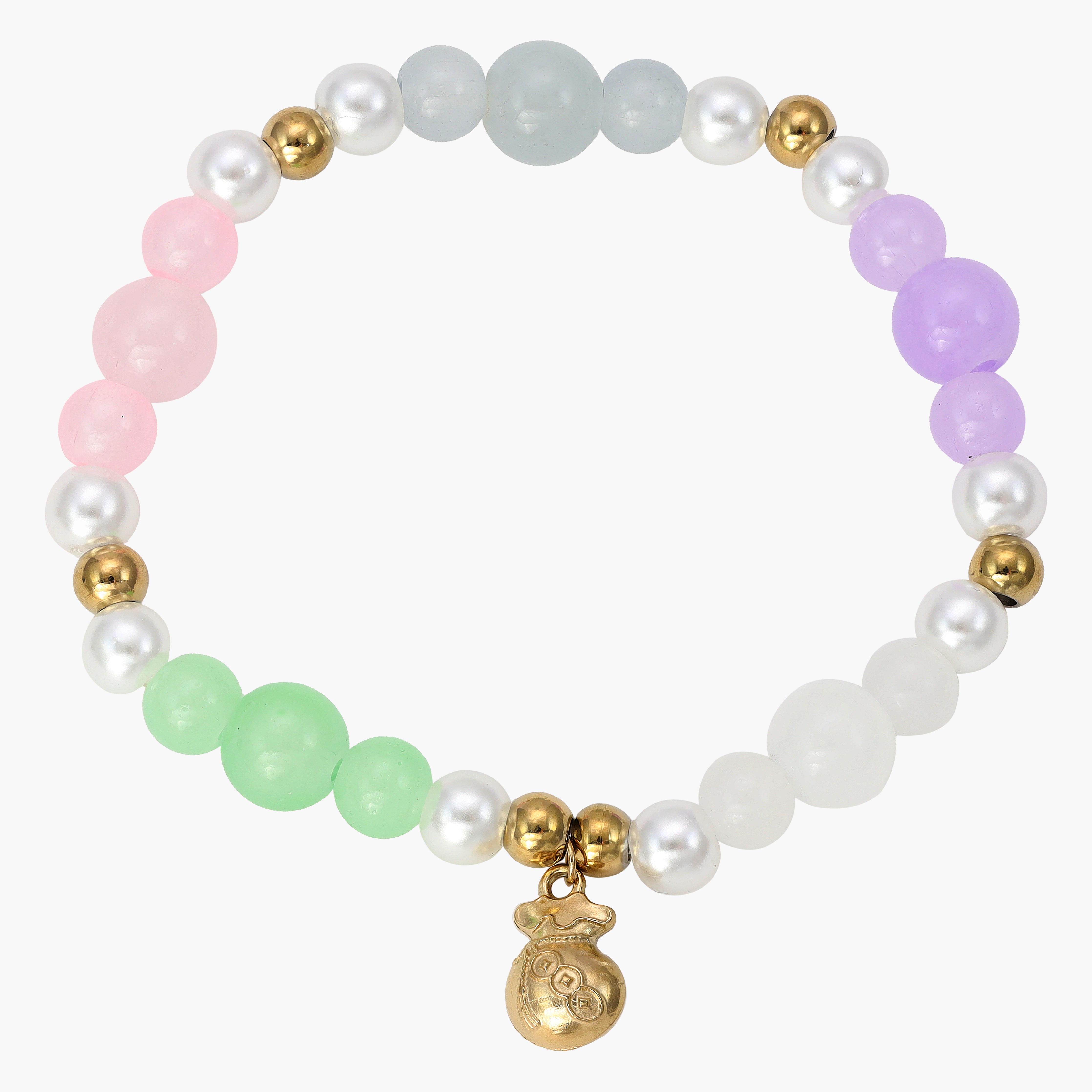 Damen Beads Armband mit Edelstahl 18K Vergoldet - Taipan Schmuck