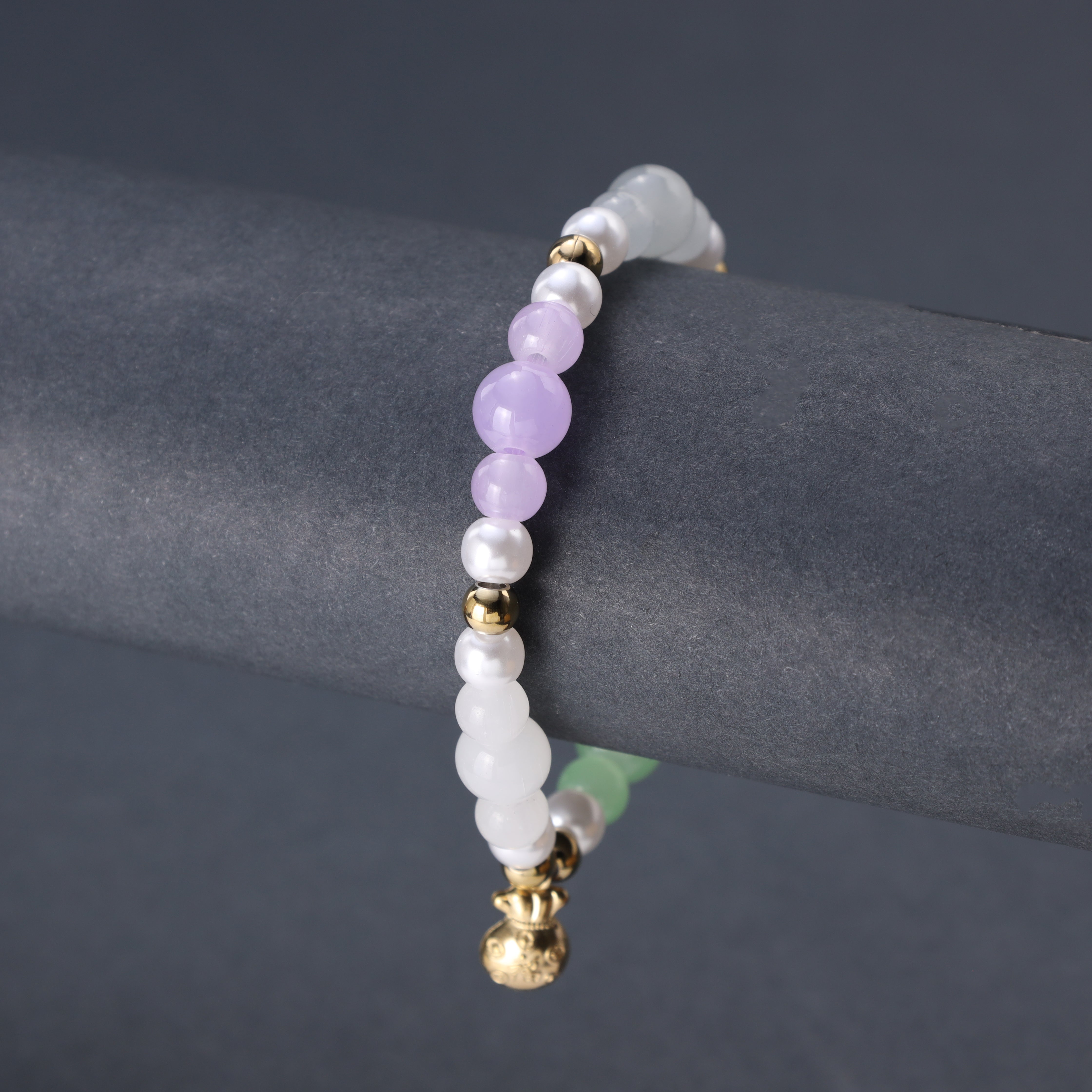 Damen Beads Armband mit Edelstahl 18K Vergoldet - Taipan Schmuck