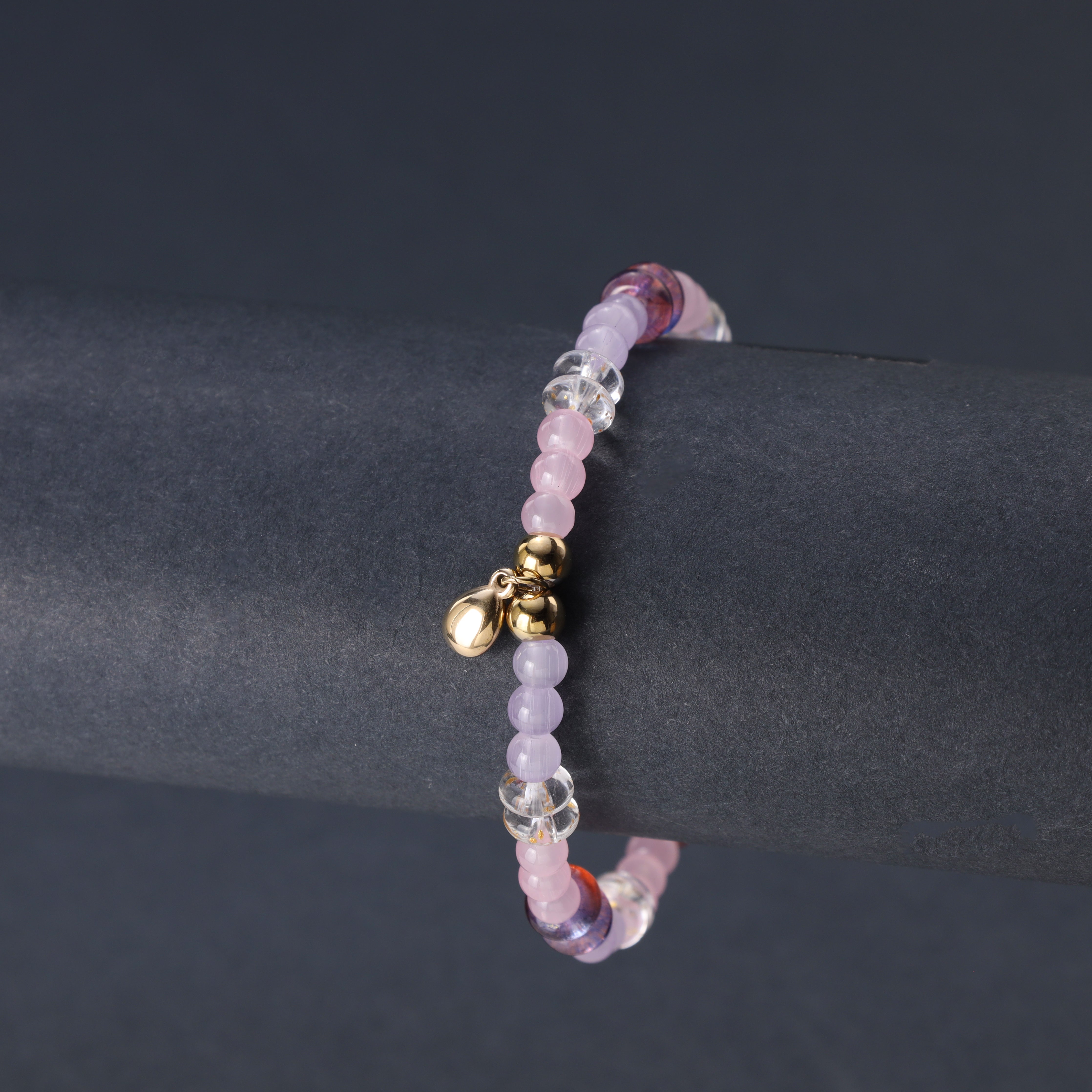 Damen Beads Armband mit Edelstahl Anhänger 18K Vergoldet - Taipan Schmuck