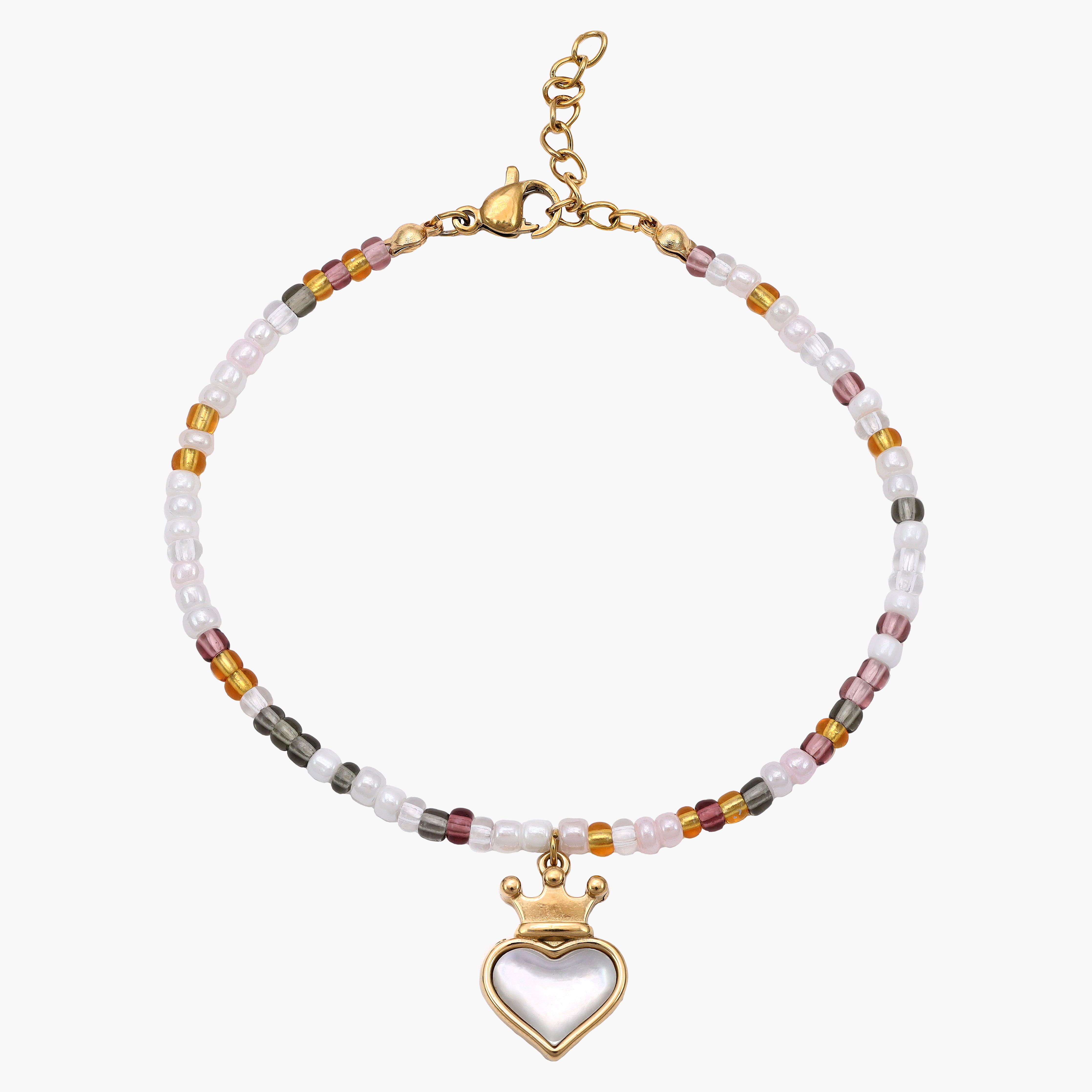Damen Beads Armband aus Edelstahl 18K Vergoldet - Taipan Schmuck