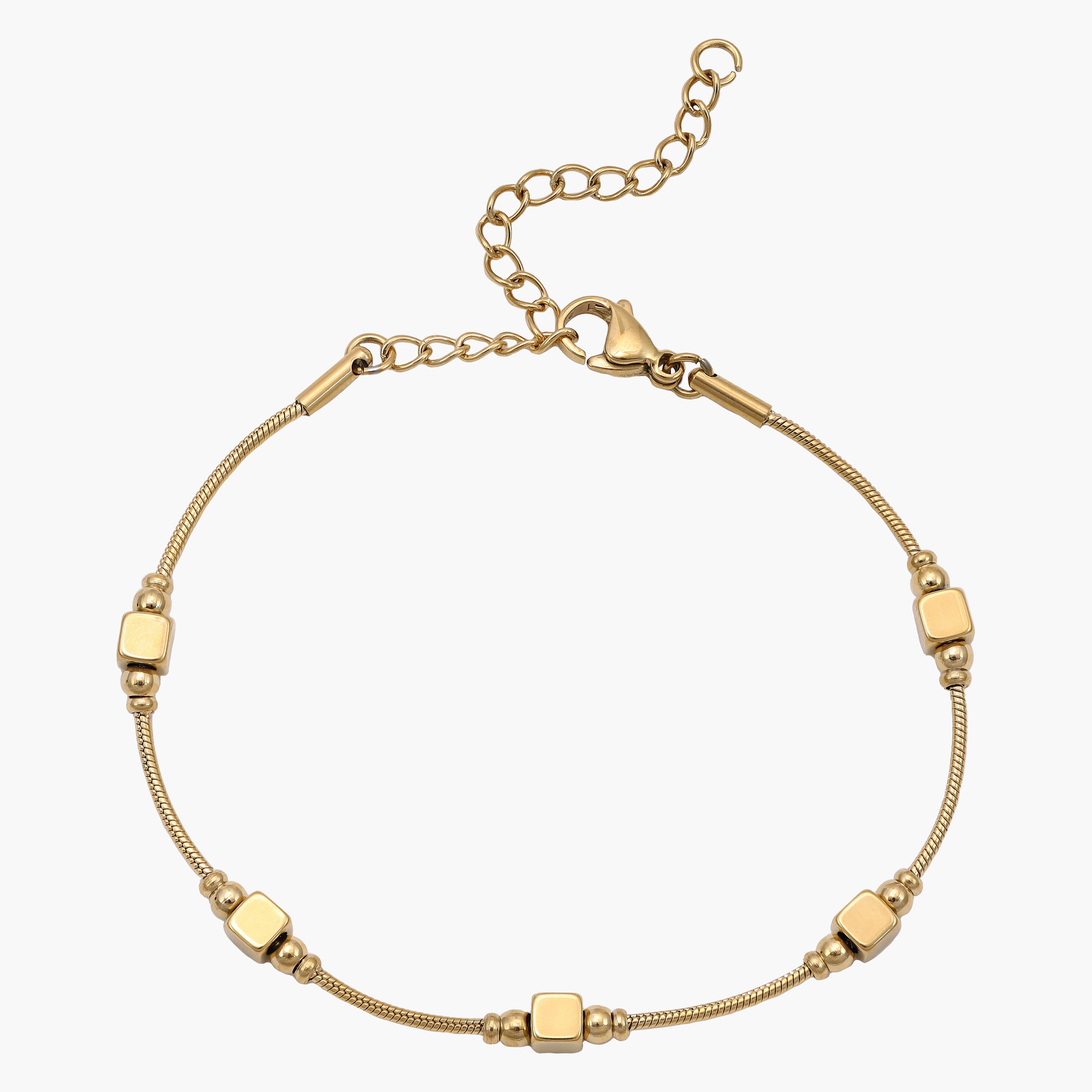 Damen Schlangenkette Armband aus Edelstahl 18K Vergoldet - Taipan Schmuck