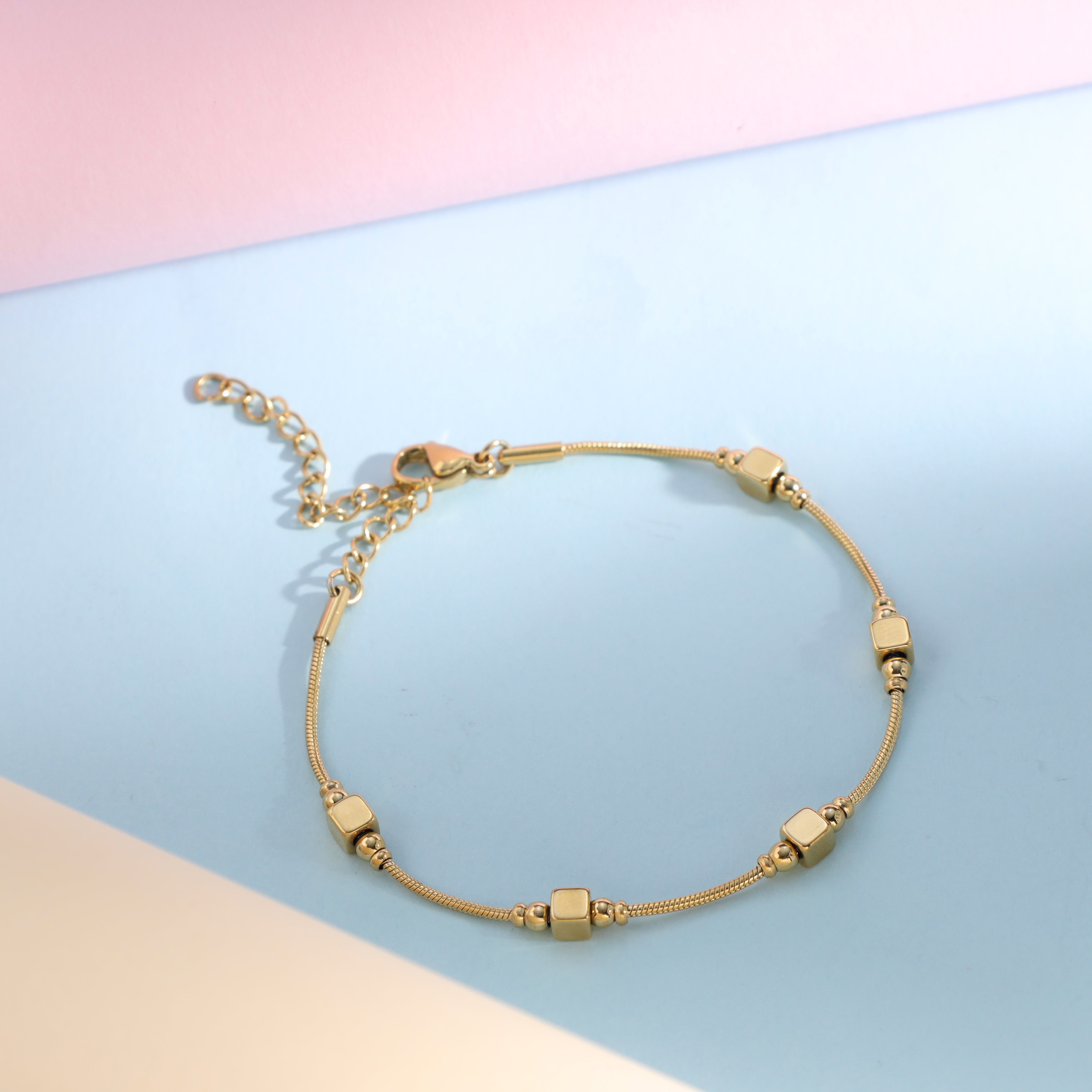 Damen Schlangenkette Armband aus Edelstahl 18K Vergoldet - Taipan Schmuck