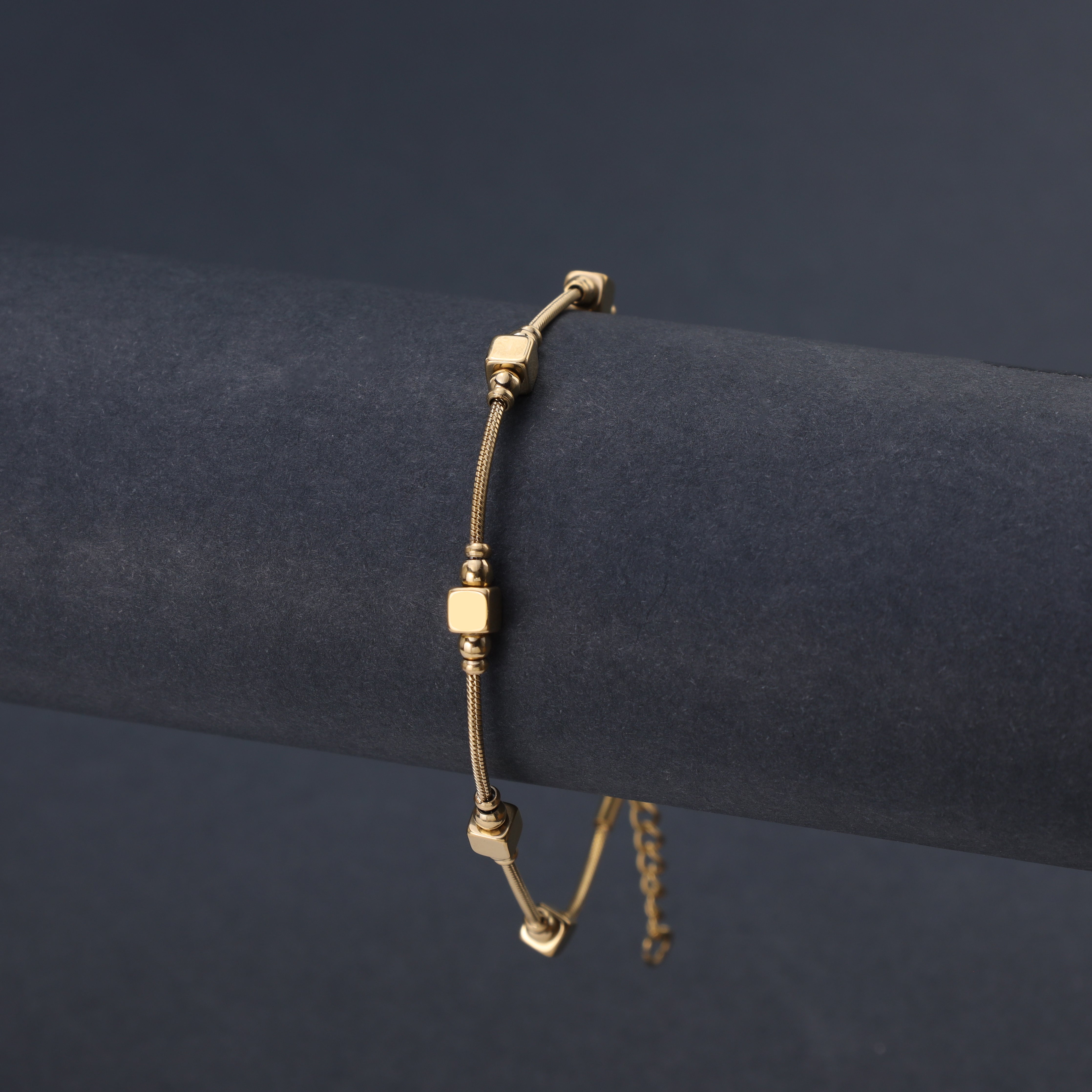 Damen Schlangenkette Armband aus Edelstahl 18K Vergoldet - Taipan Schmuck