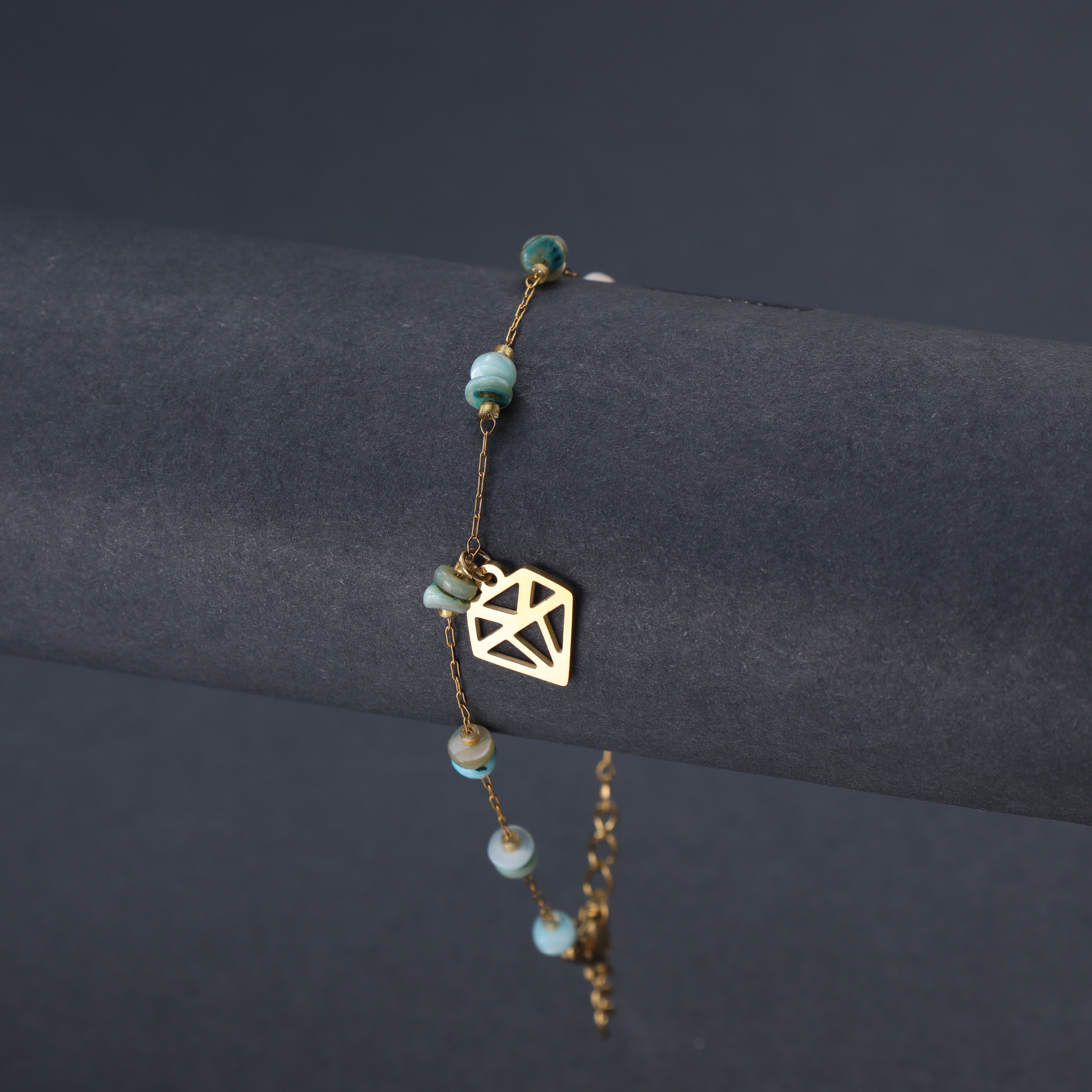 Damen Ankerkette Armband aus Edelstahl 18K Vergoldet - Taipan Schmuck