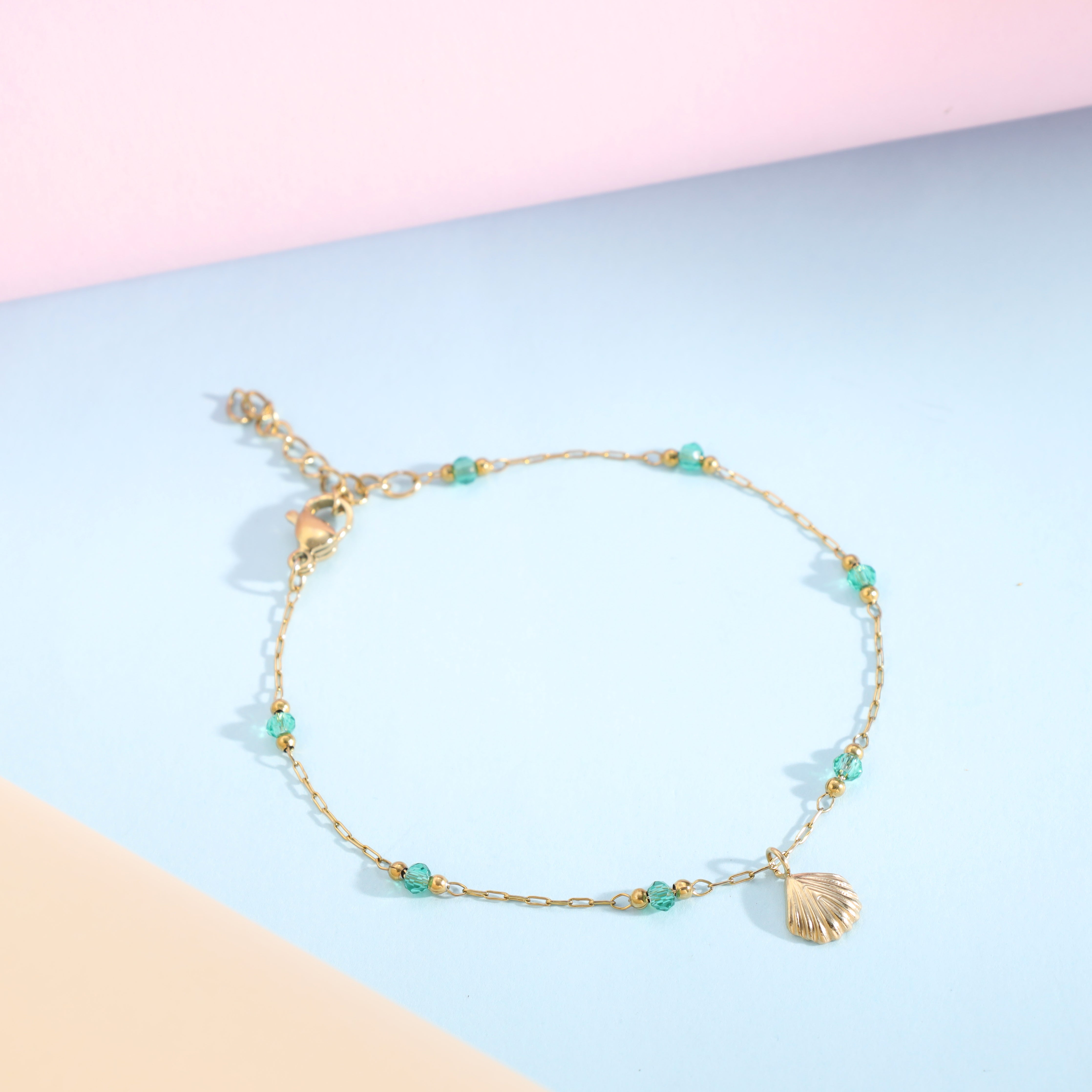 Damen Ankerkette Armband aus Edelstahl 18K Vergoldet - Taipan Schmuck