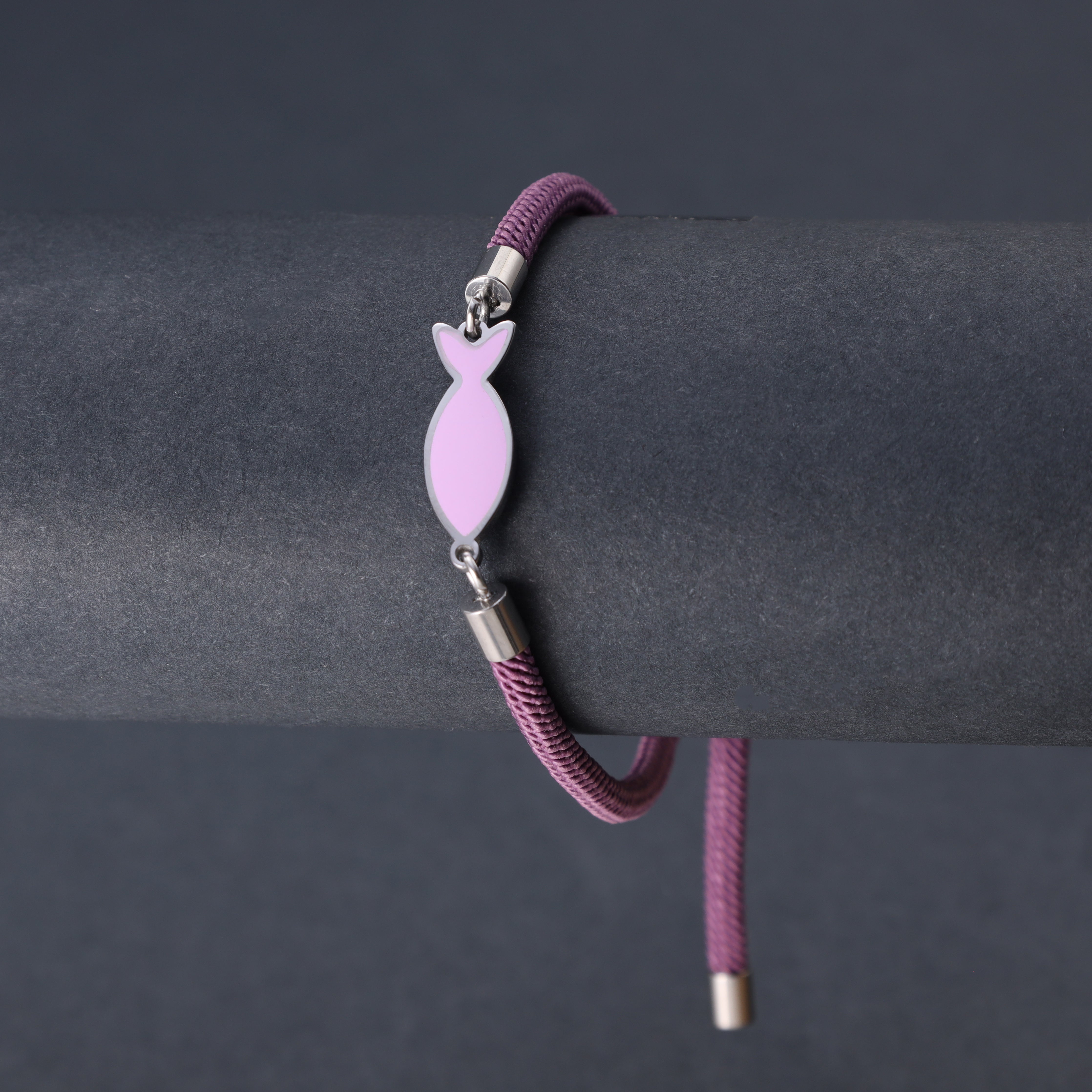 Armband aus Nylon / Edelstahl mit Fisch Motiv - Taipan Schmuck