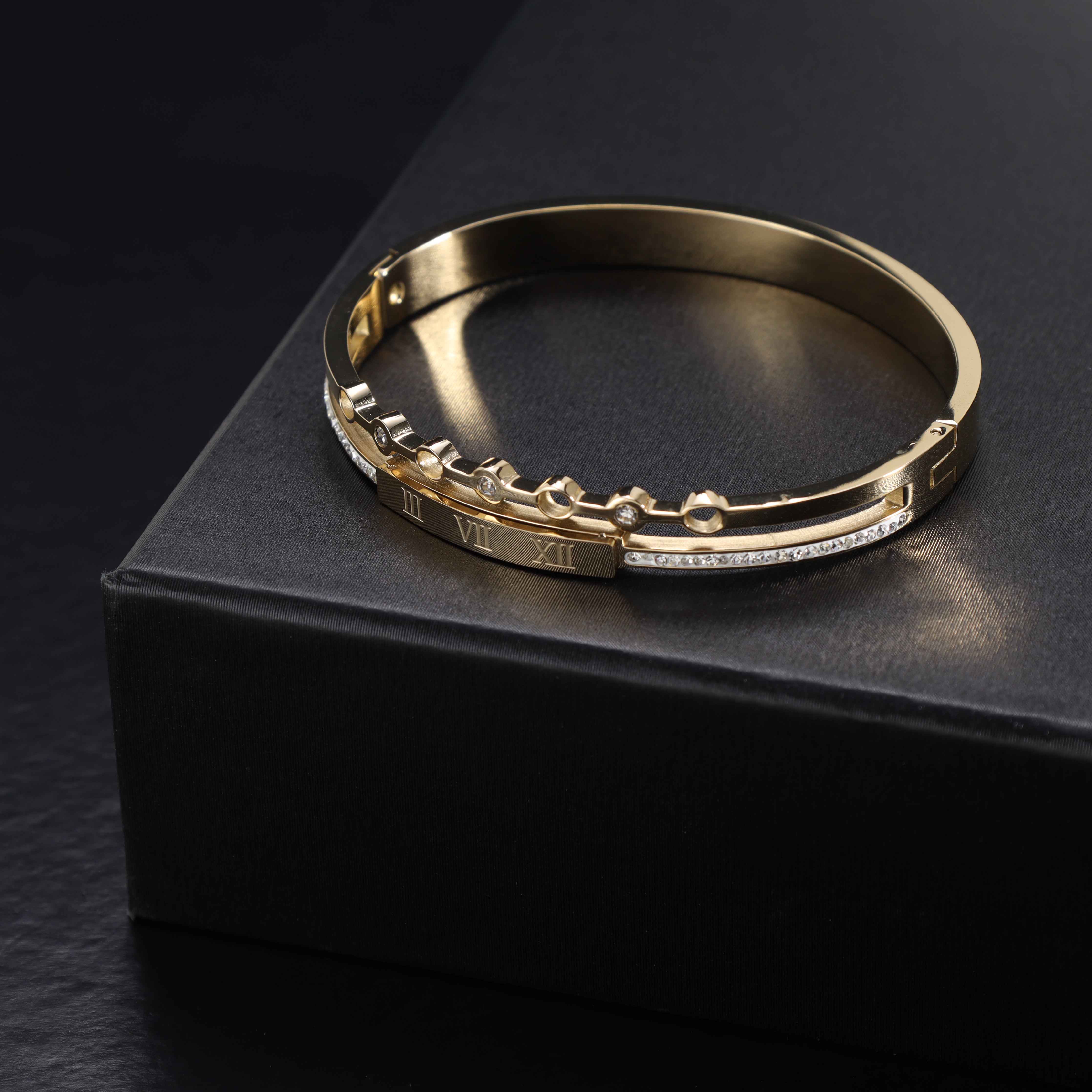 Armreifen armband aus Edelstahl 18K Vergoldet - Taipan Schmuck
