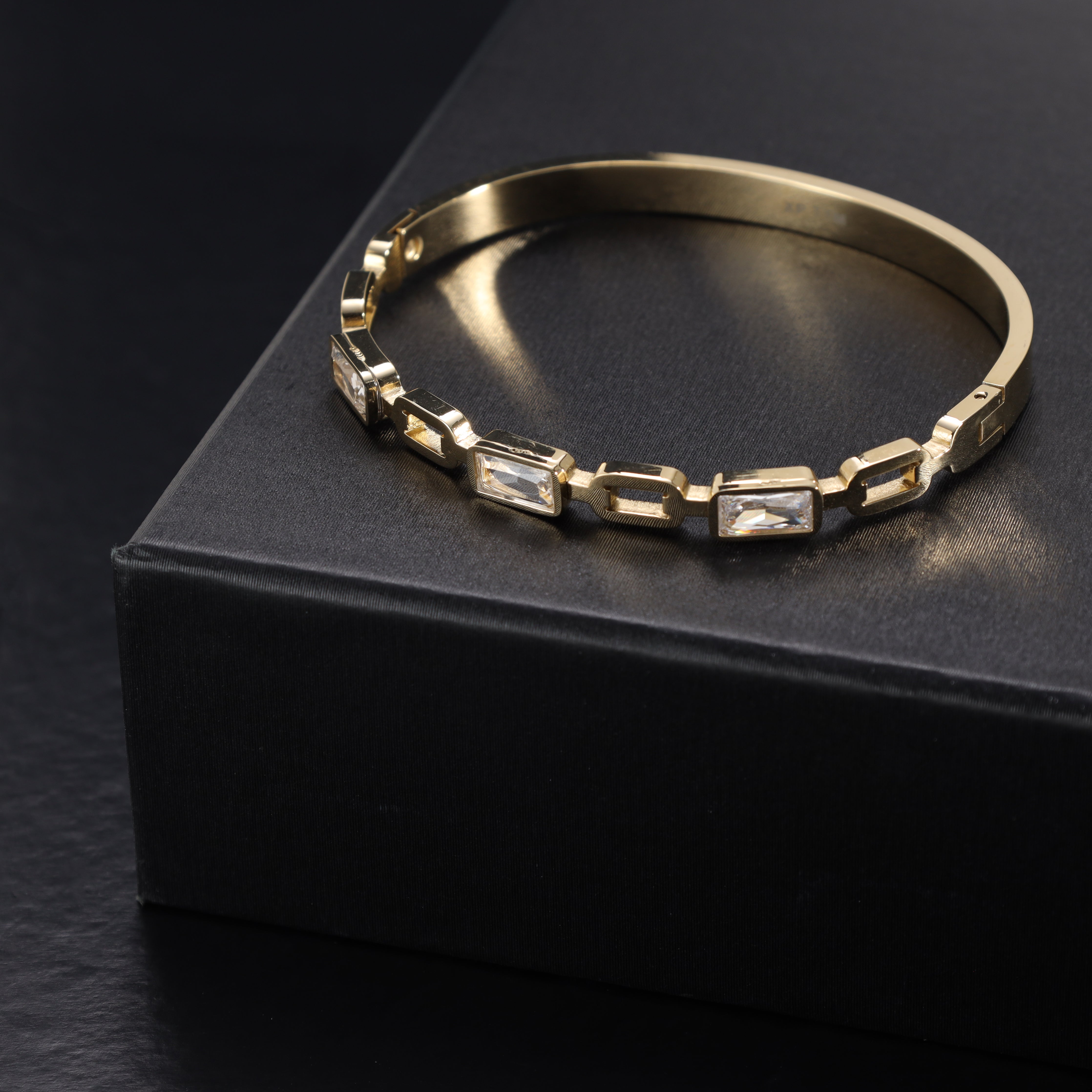 Armreifen armband aus Edelstahl 18K Vergoldet - Taipan Schmuck