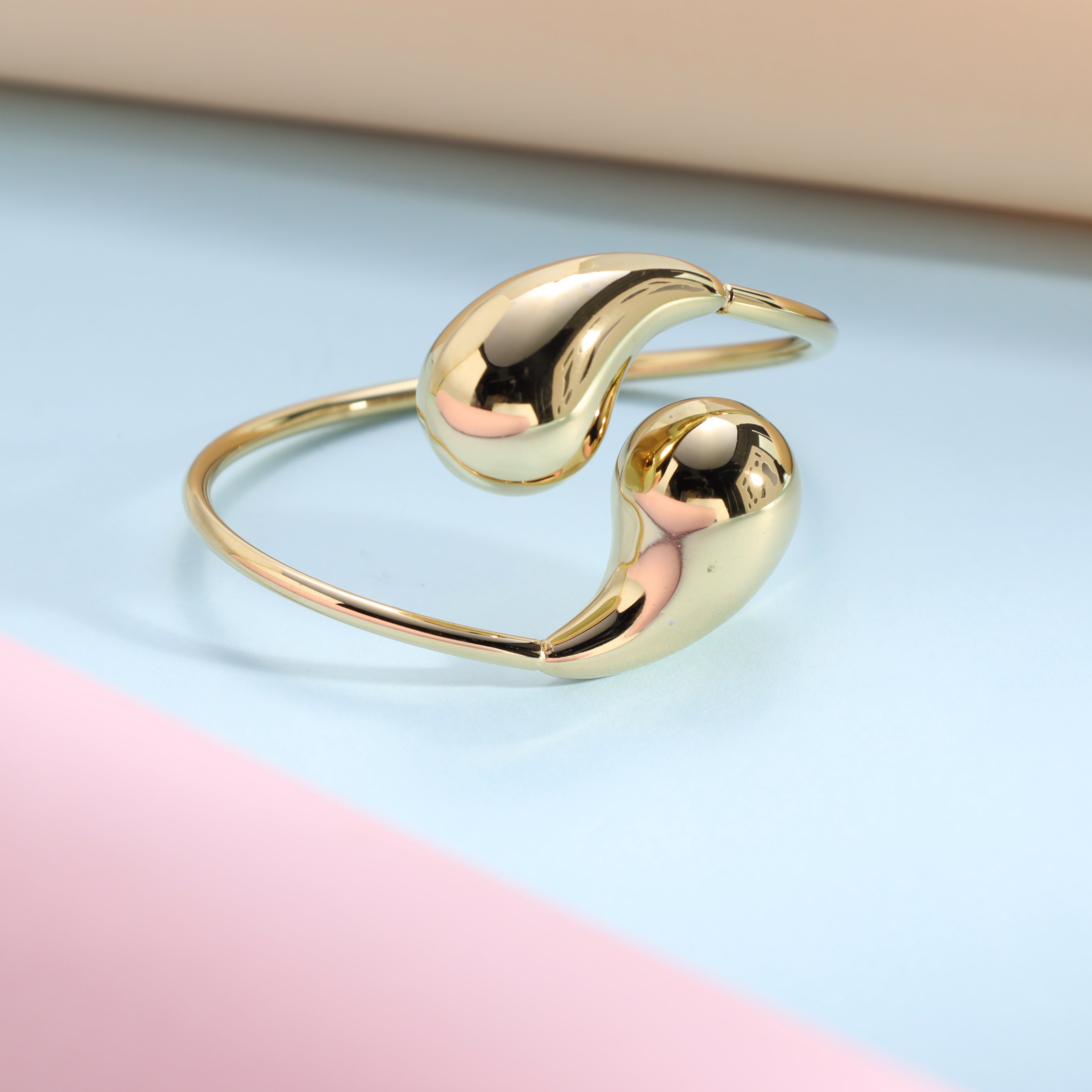 Armreifen armband aus Edelstahl 18K Vergoldet - Taipan Schmuck