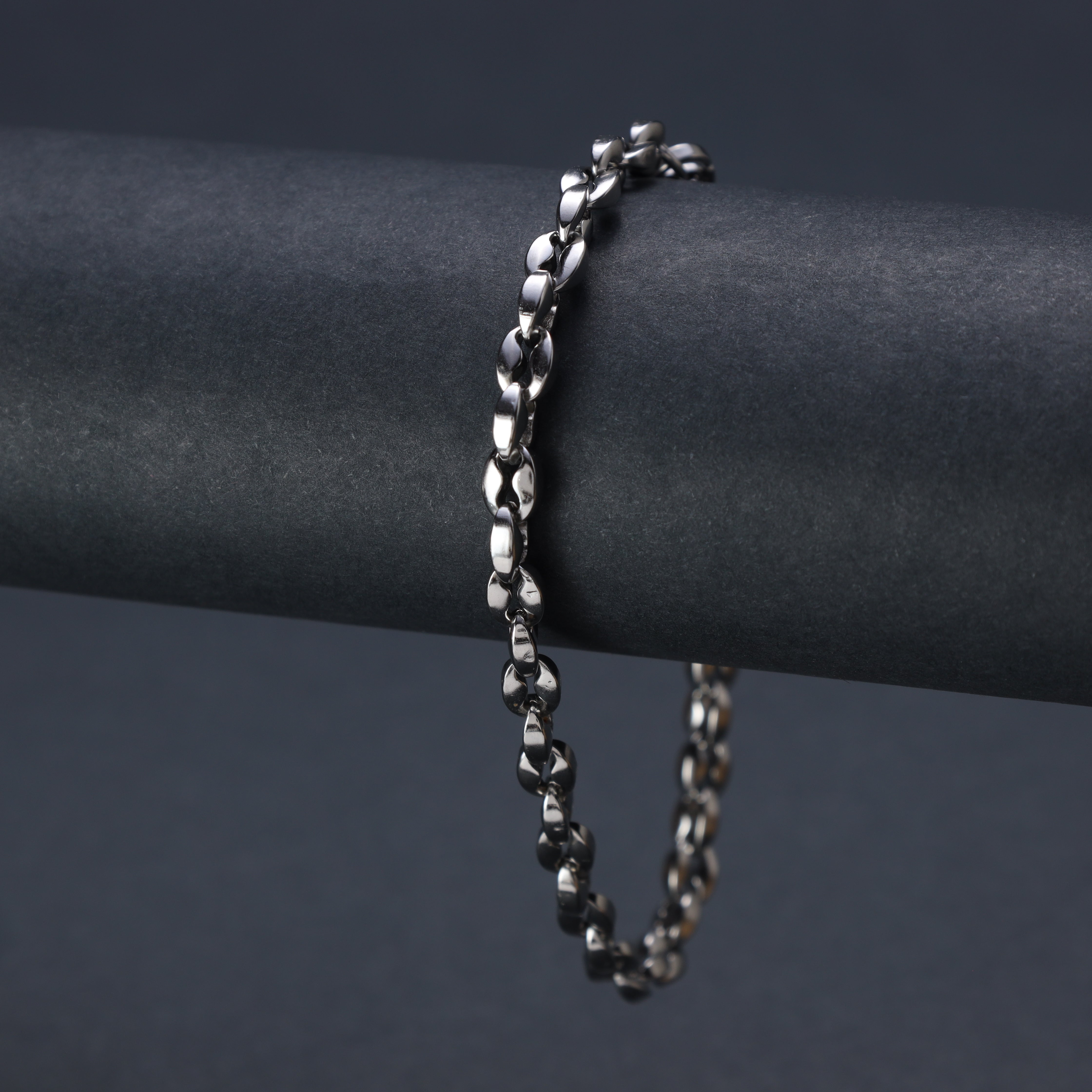 5mm Bohnenkette Armband aus Edelstahl - Taipan Schmuck