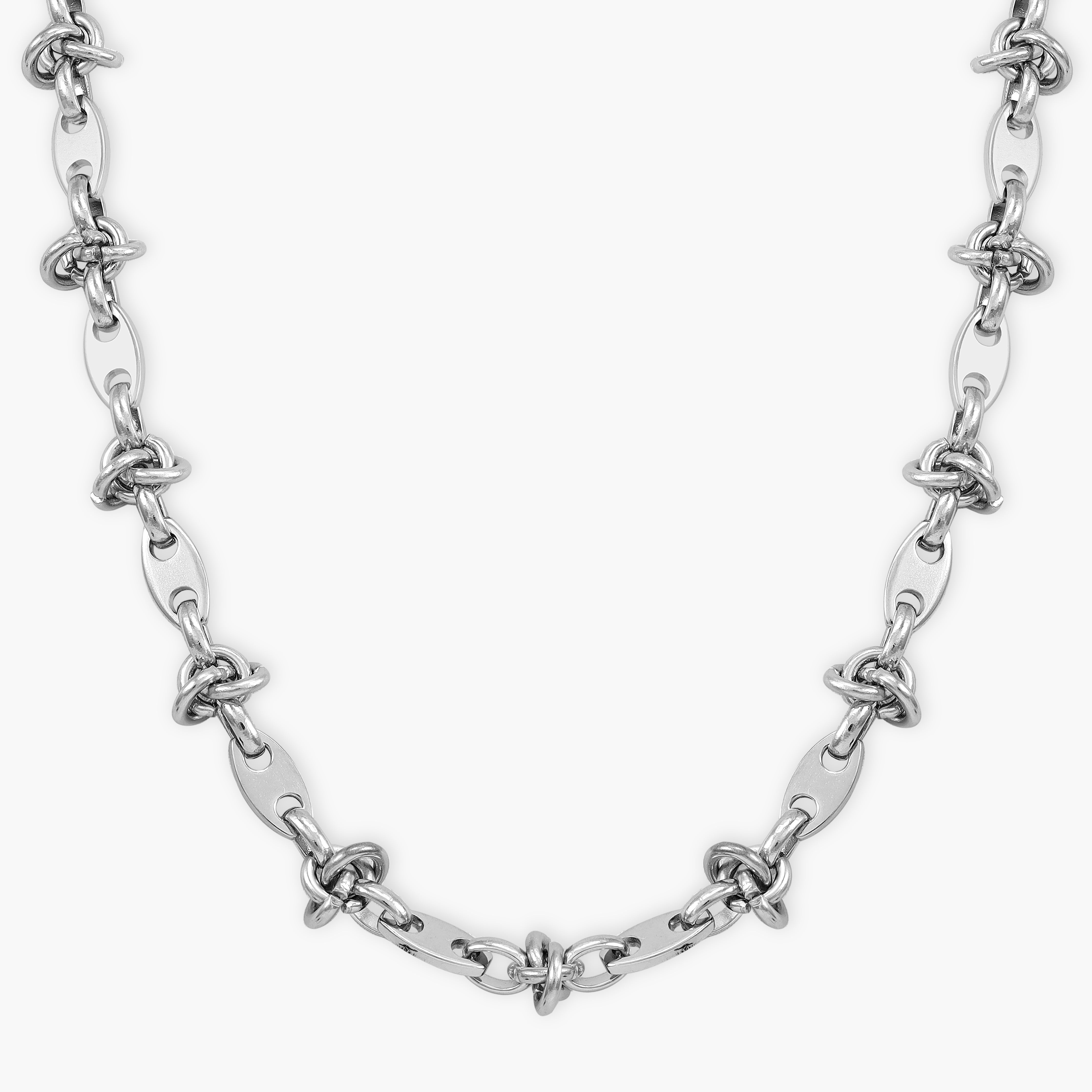 5mm Plattenkette Chain 60cm lang aus Edelstahl - Taipan Schmuck