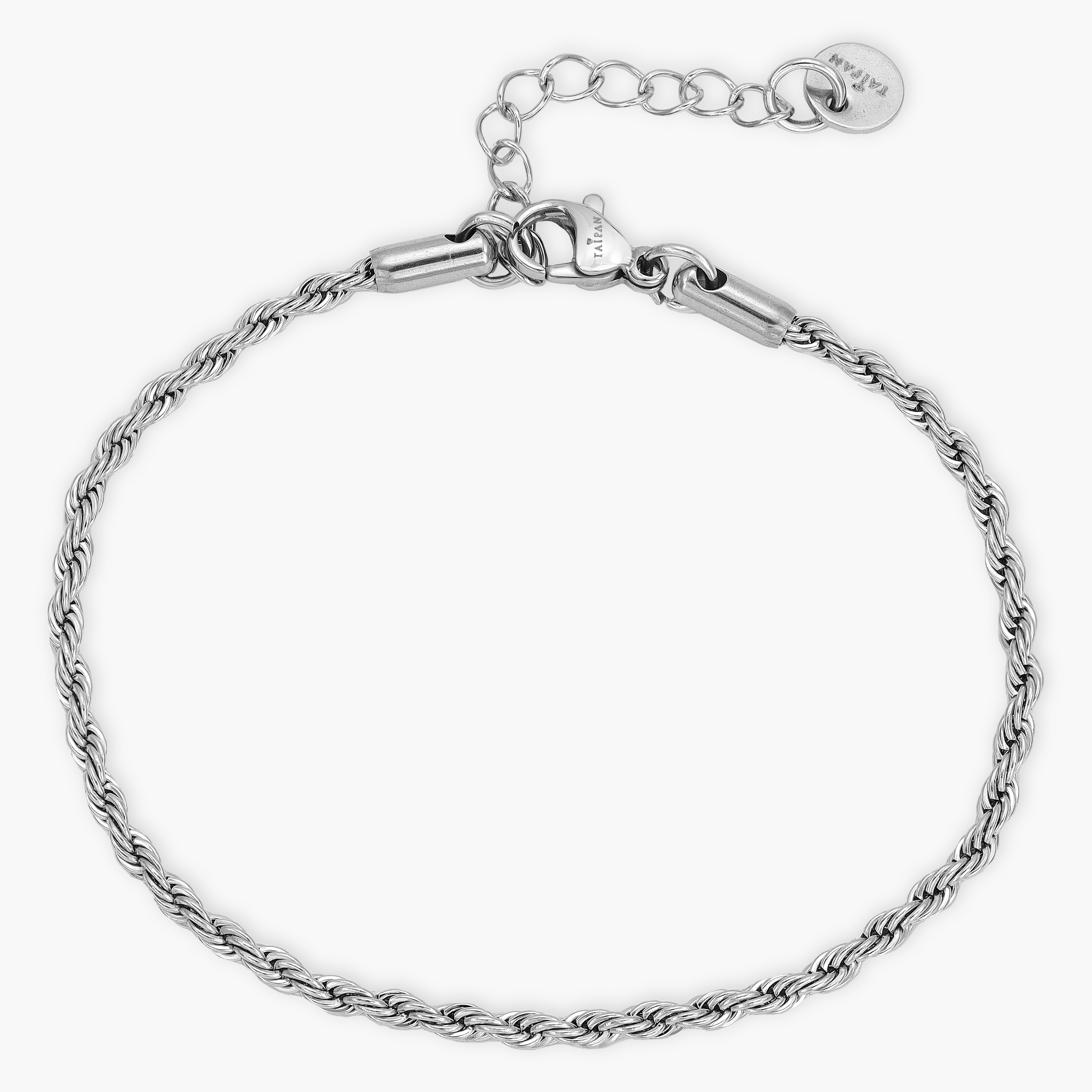 2mm Kordelkette Armband aus Edelstahl - Taipan Schmuck