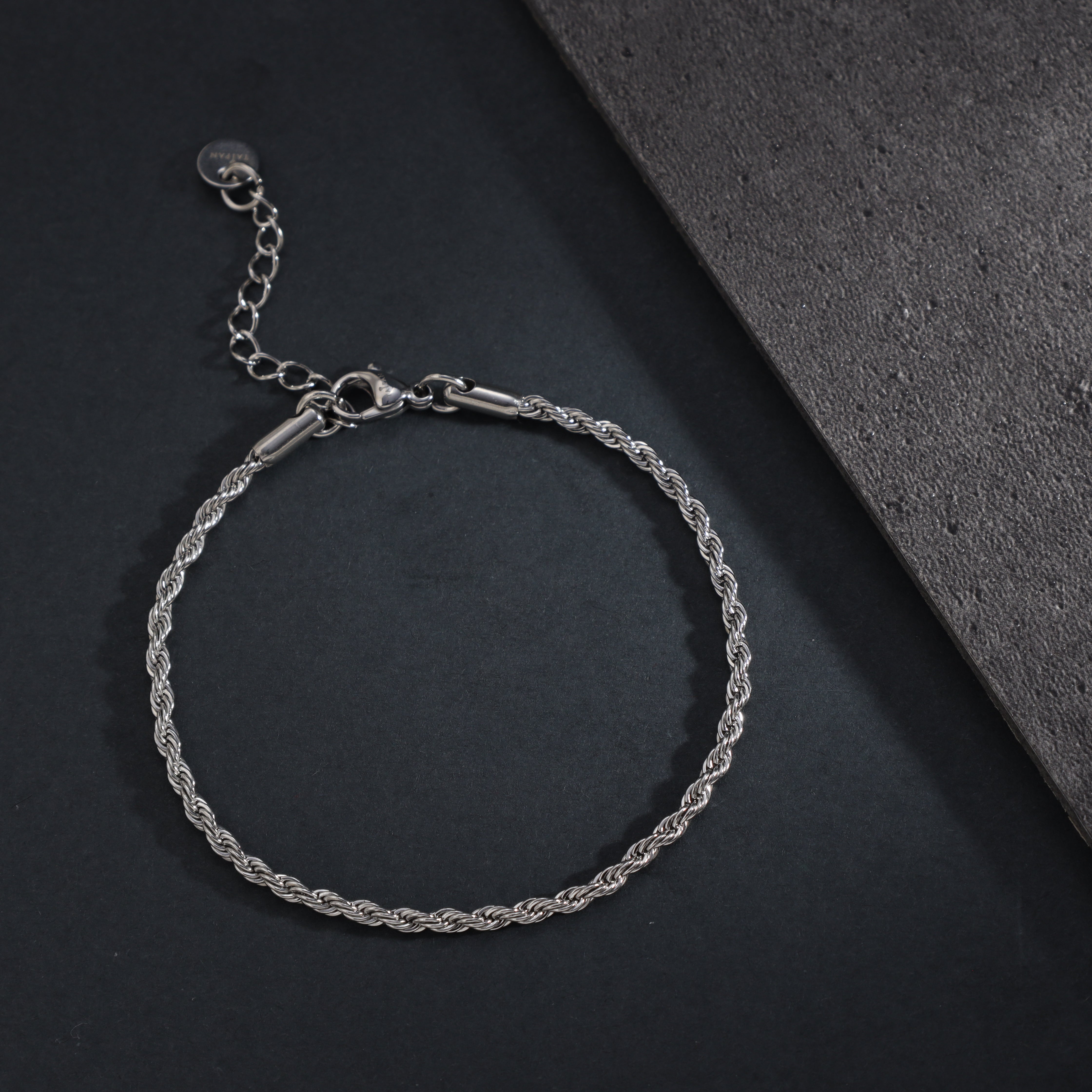 2mm Kordelkette Armband aus Edelstahl - Taipan Schmuck