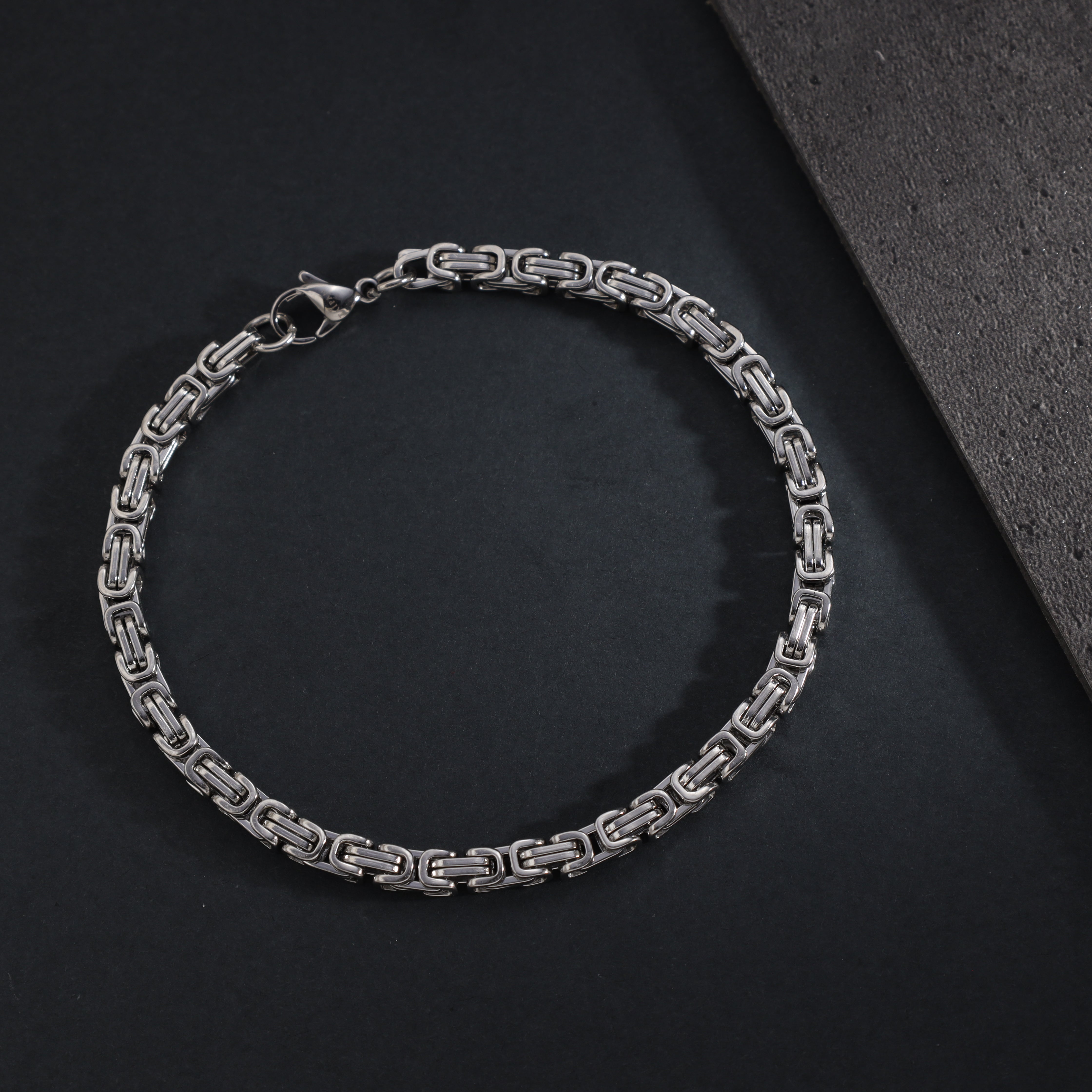 4mm Königskette Armband aus Edelstahl - Taipan Schmuck
