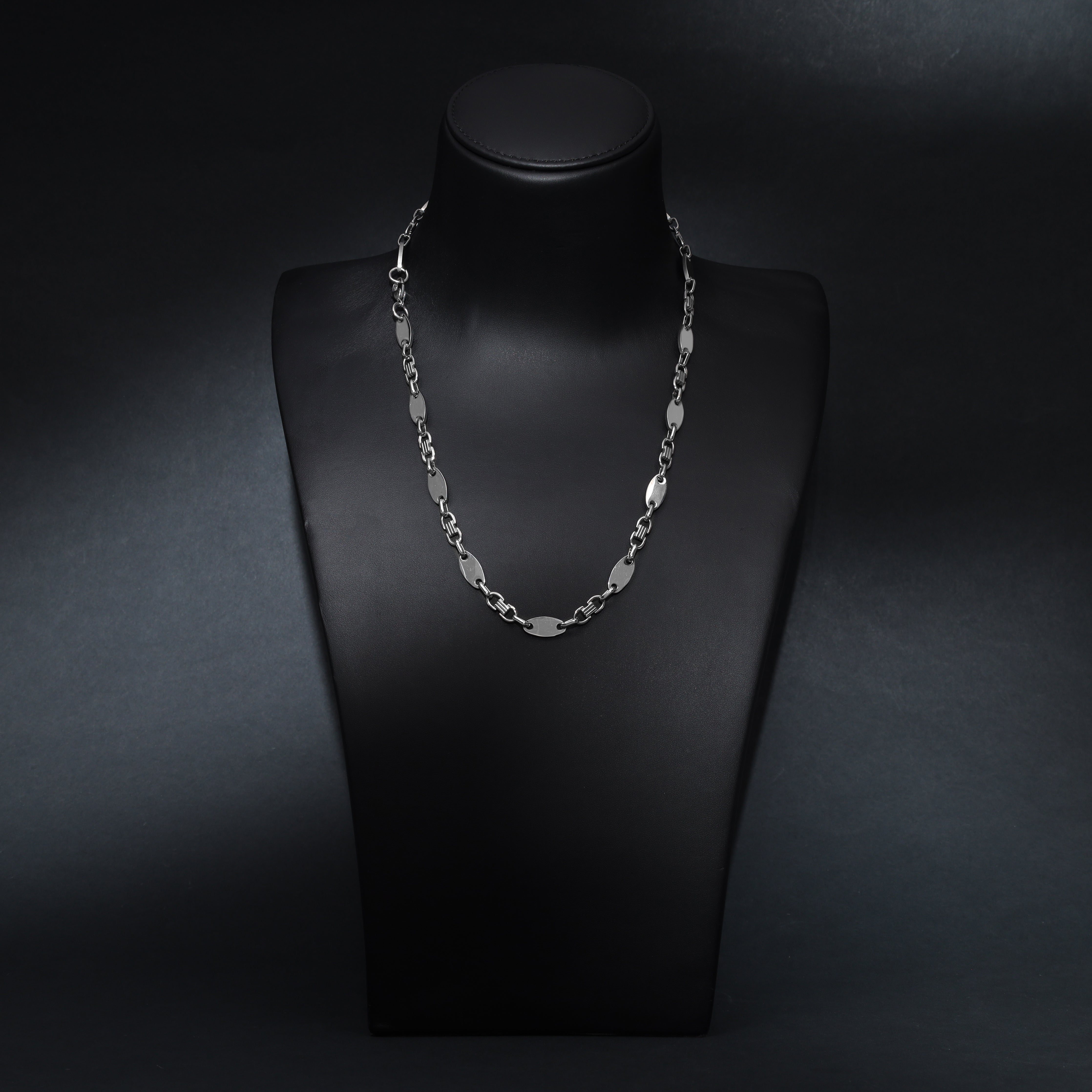 Set Plattenkette 8mm breit aus Edelstahl - Taipan Schmuck