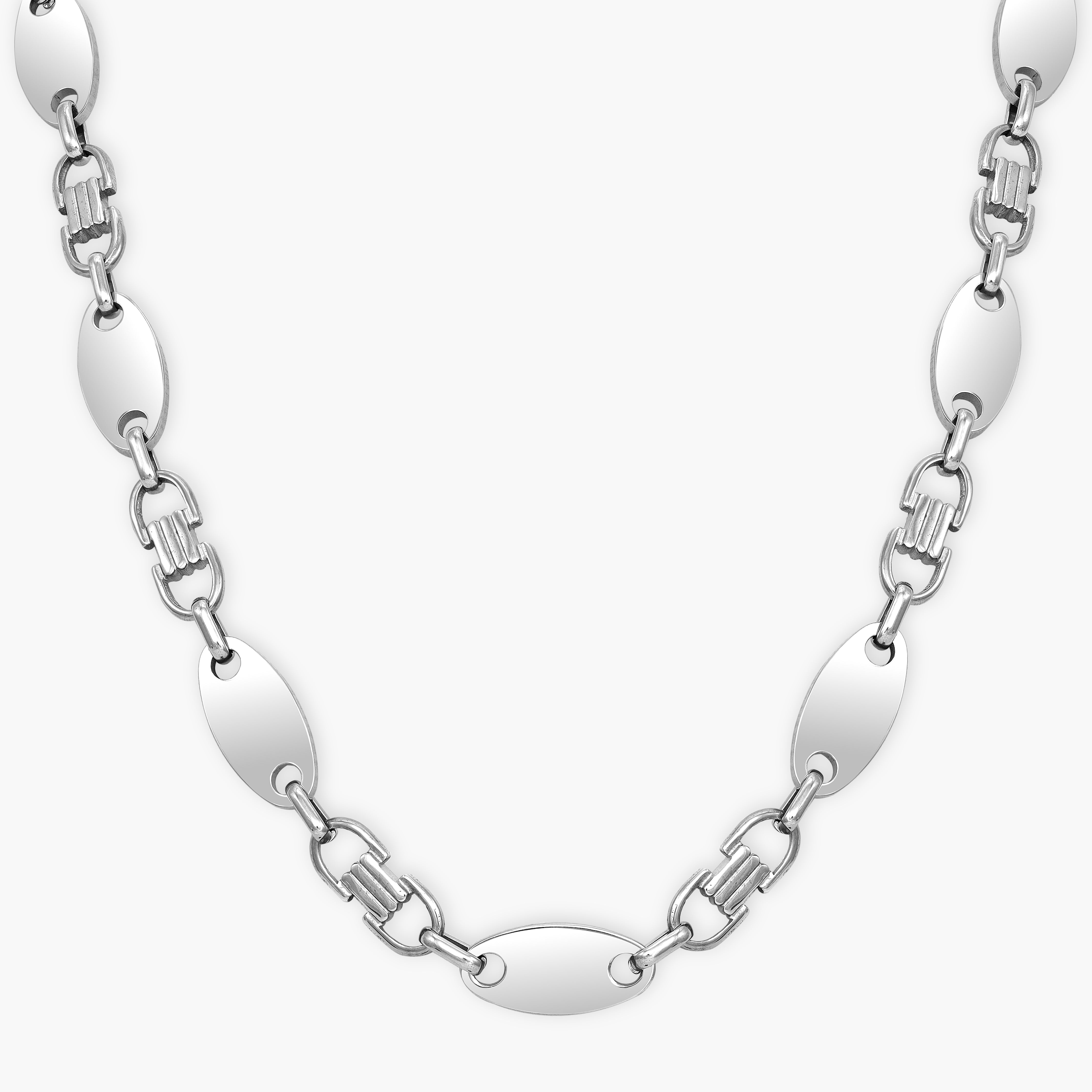 Set Plattenkette 10mm breit aus Edelstahl - Taipan Schmuck