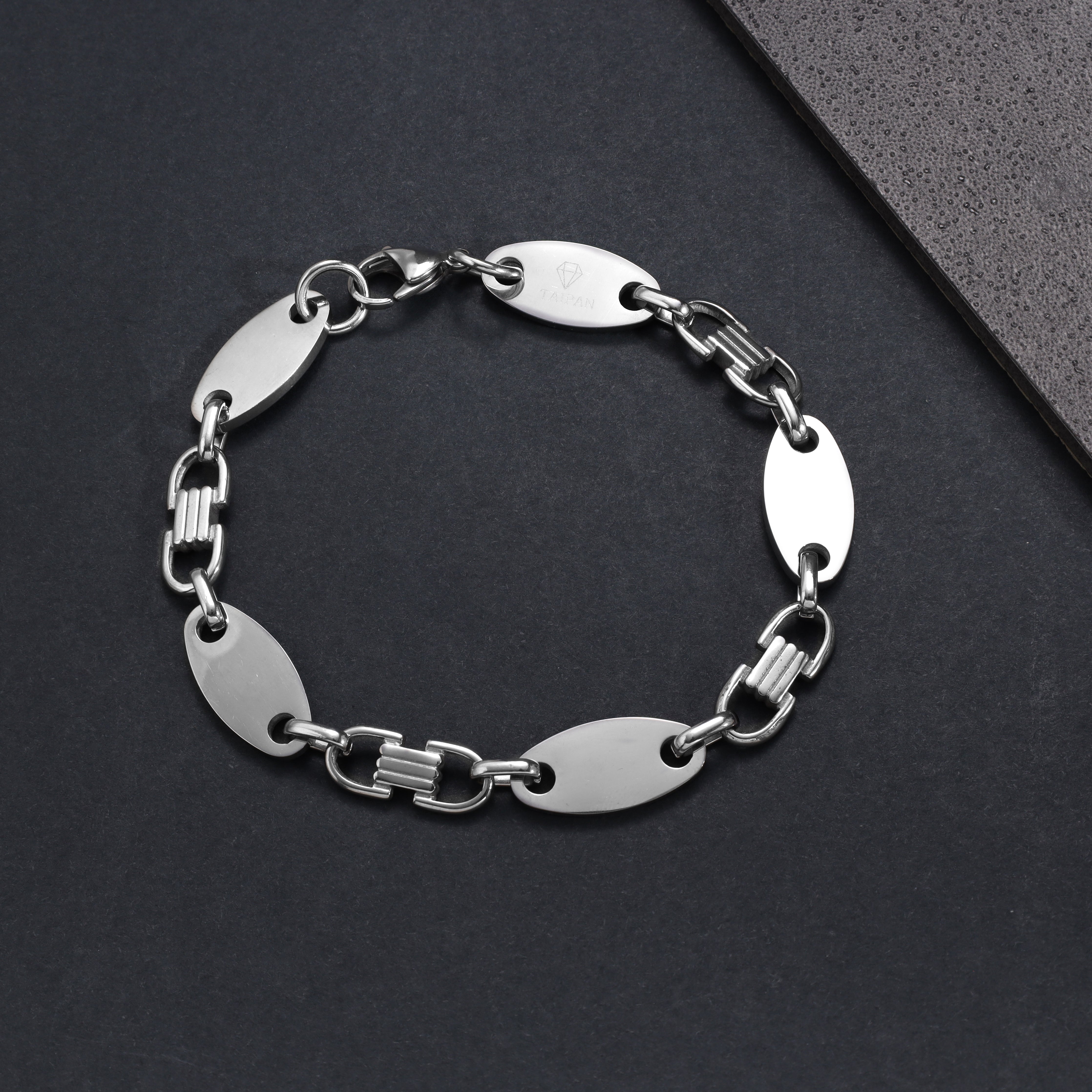 Set Plattenkette 10mm breit aus Edelstahl - Taipan Schmuck