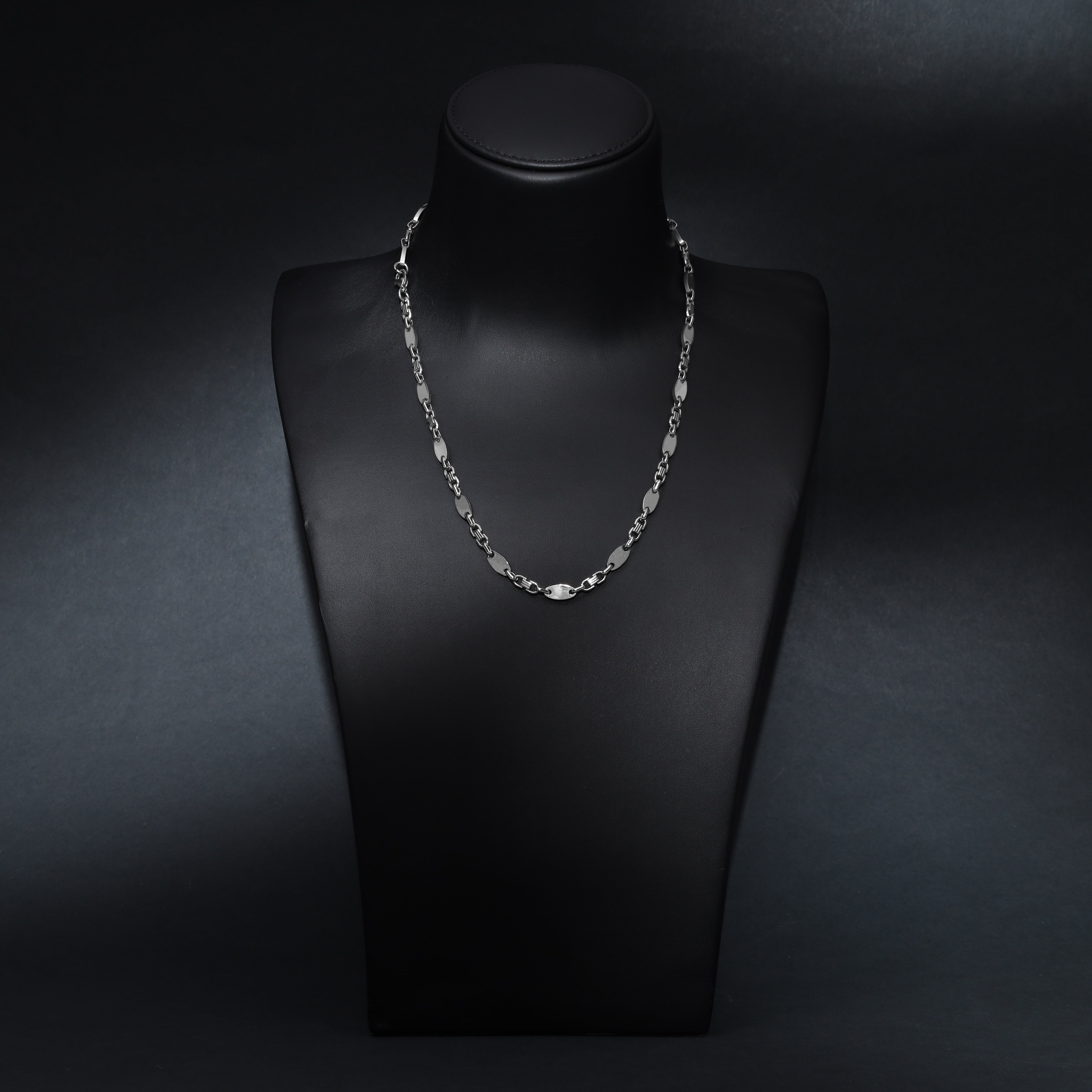 Set Plattenkette 6mm breit aus Edelstahl - Taipan Schmuck