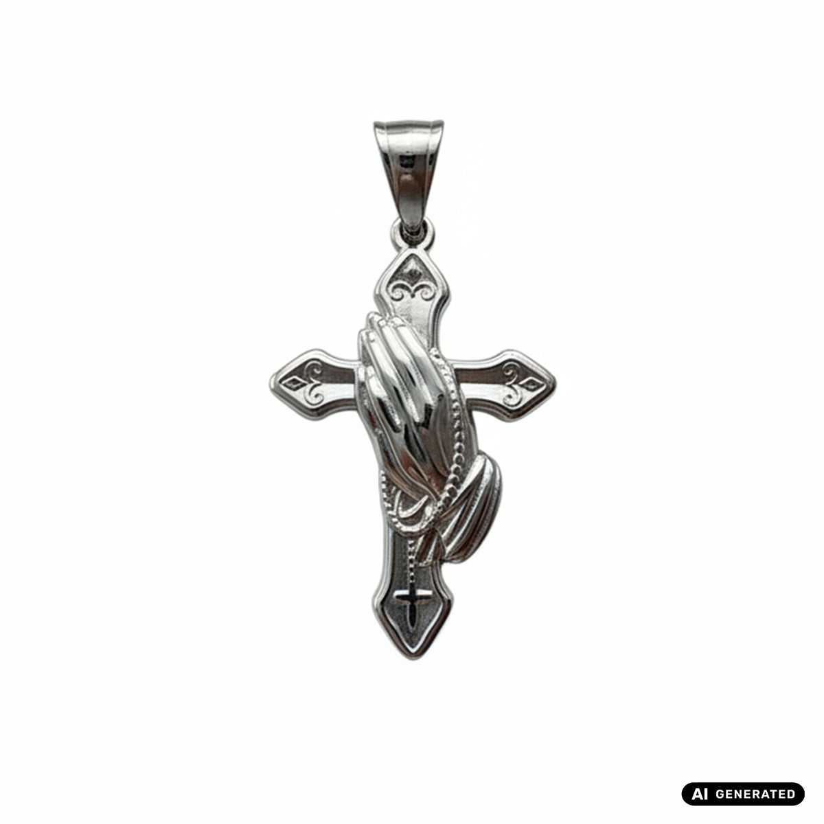 Kreuz Anhänger aus Edelstahl