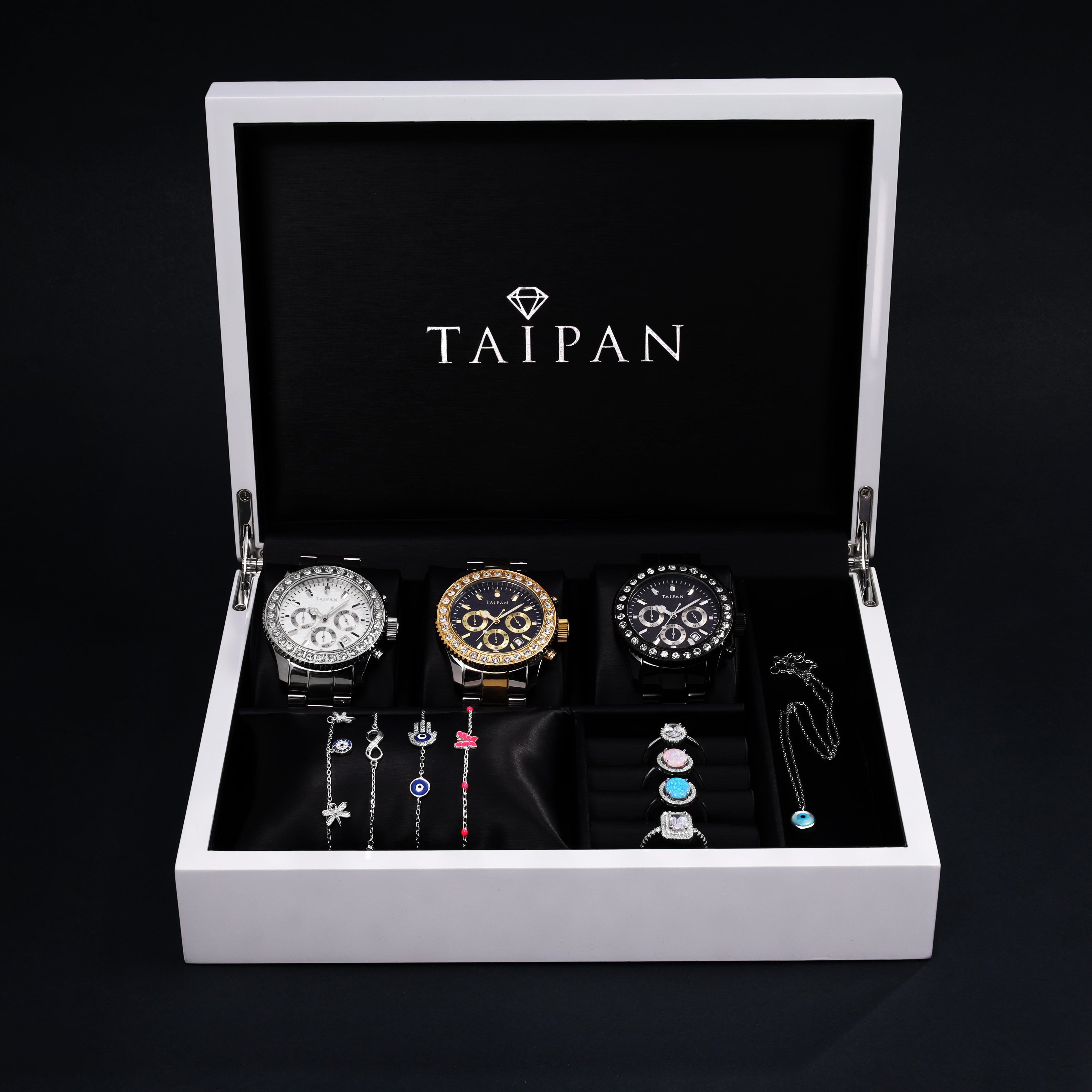 Edle Schmuckbox aus Holz zur Aufbewahrung deiner Schmuckstücke - Taipan Schmuck