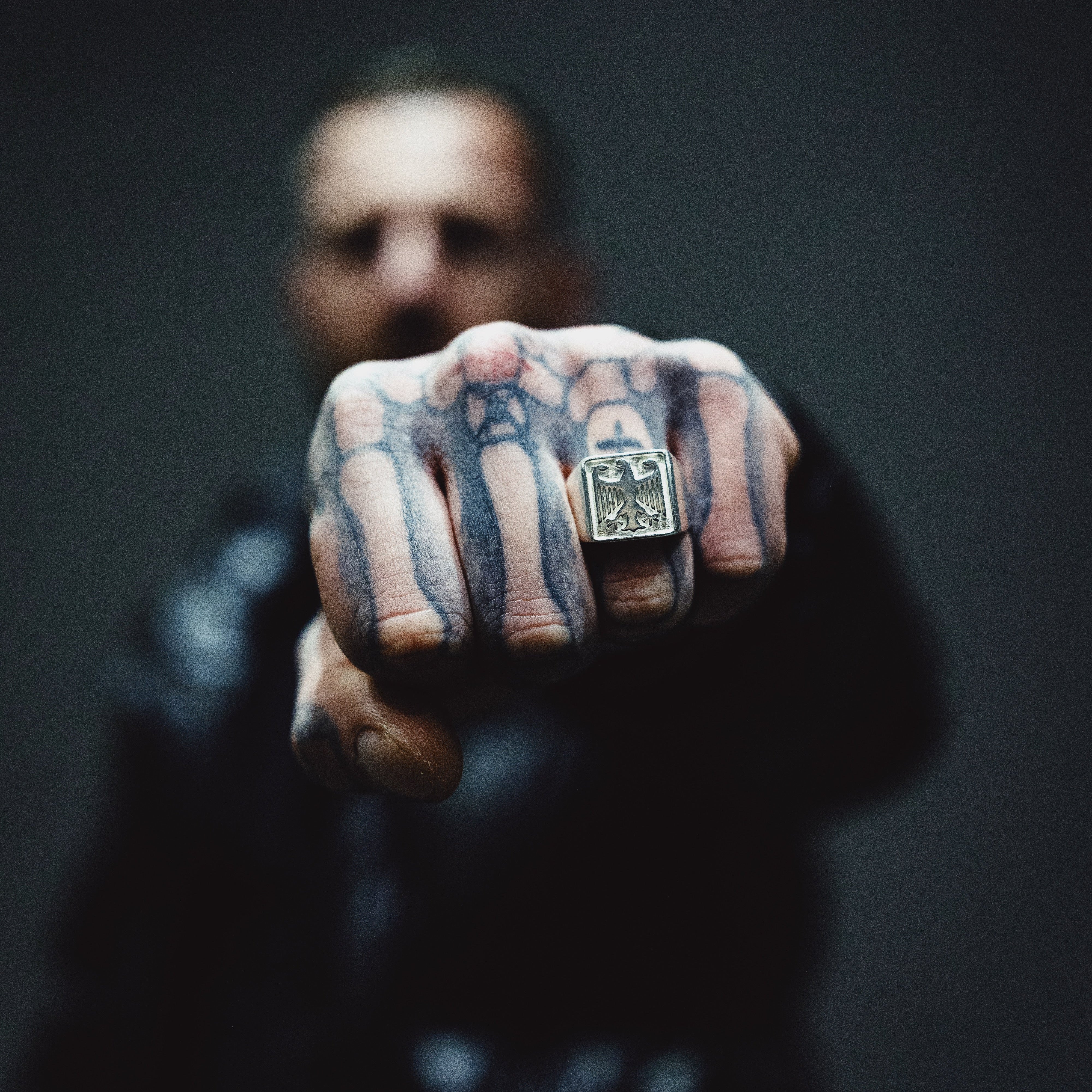 German Eagle Silver Ring made of 925 Sterling Silver Size 8-12