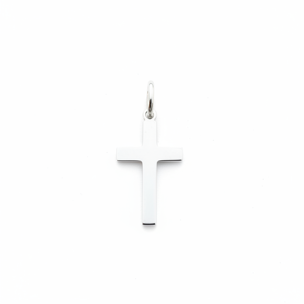 Kreuz Rückseite – reiner weißer Hintergrund