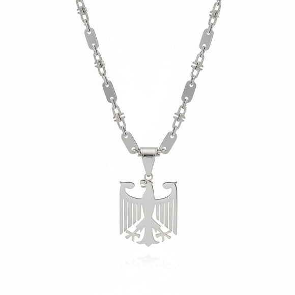 Set - Deutscher Adler + 5mm Plattenkette aus Edelstahl
