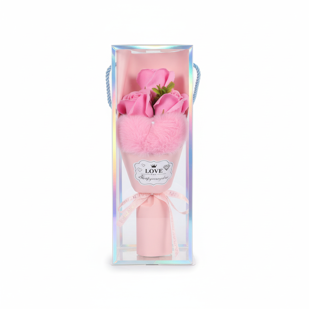 Professional studio product photo of rose gift box