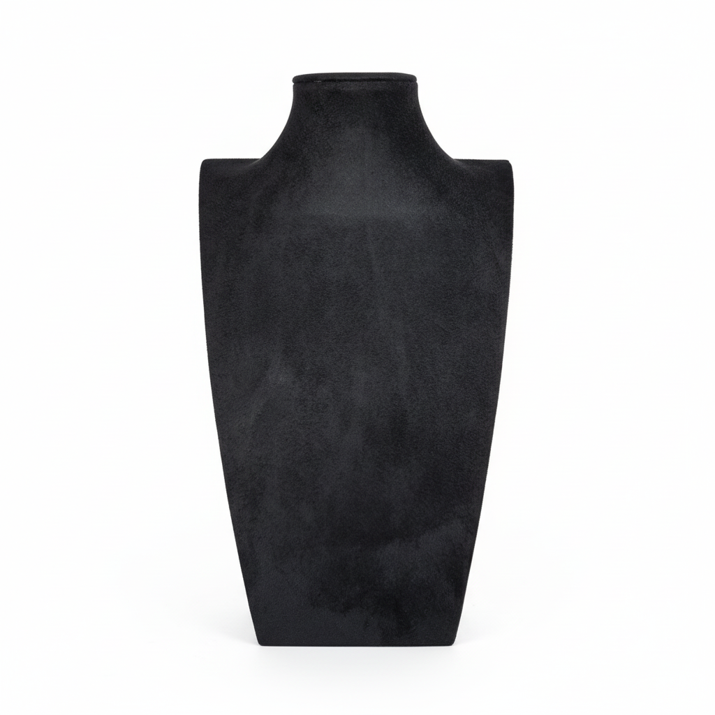 Professionelles Produktbild der schwarzen Schmuckbüste