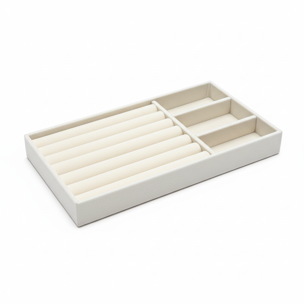 Seitliche Draufsicht Schmuckorganizer