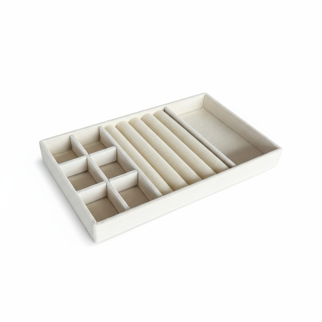 Weißer Schmuckorganizer - Professionelles Produktbild