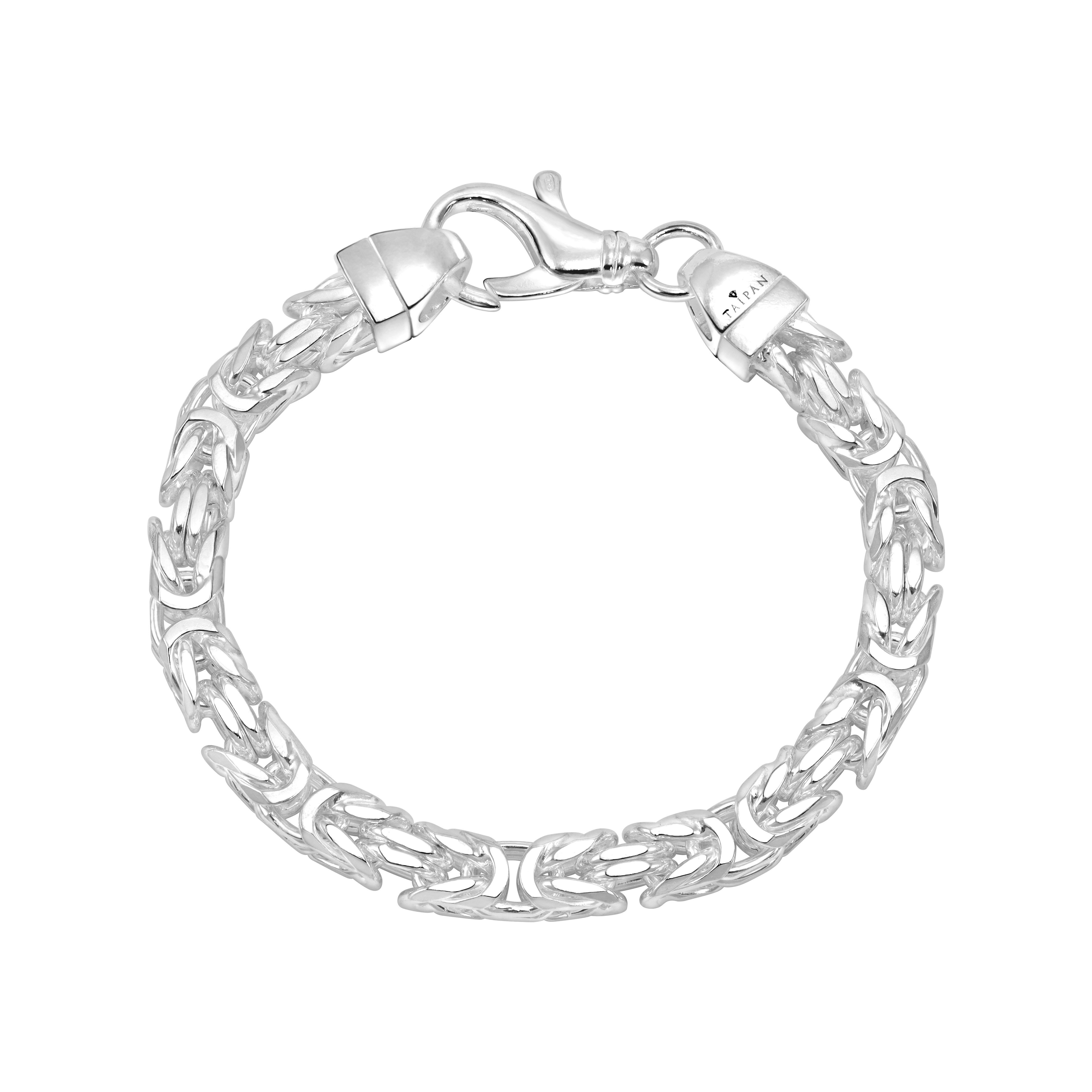 Königskette achtkant Armband Königsarmband 7,5mm breit 22cm lang aus 9