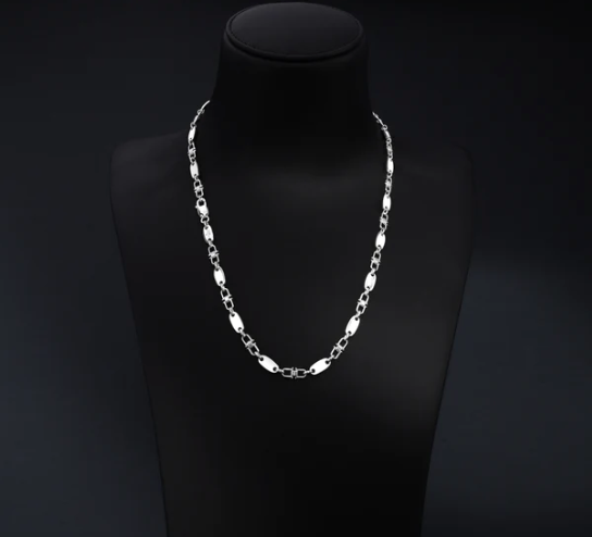 Bundle Test Plattenkette 6mm breit 60/70cm lang aus 925 Sterling Silber - Taipan Schmuck