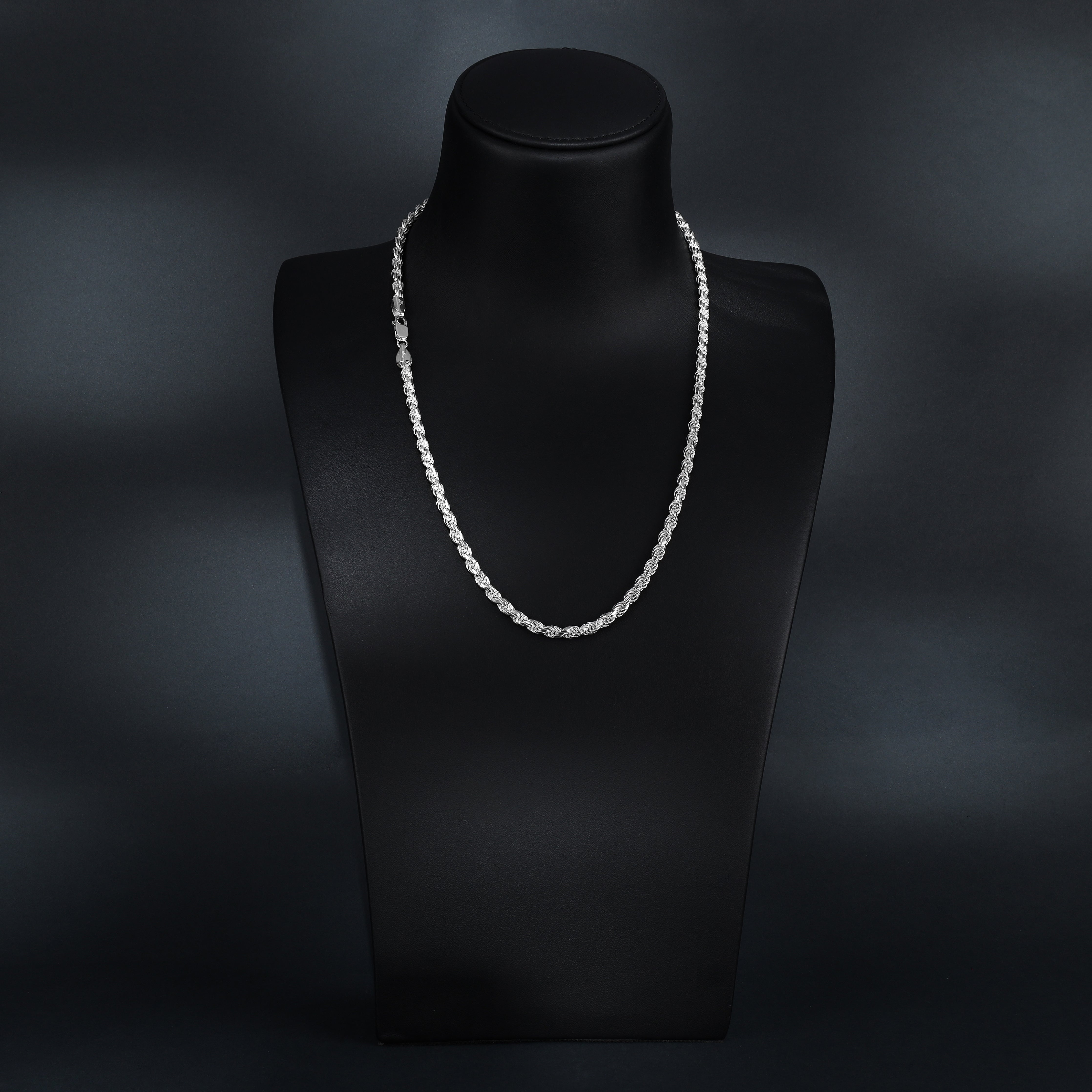 5mm Kordelkette Rope Chain aus 925 Silber - Taipan Schmuck