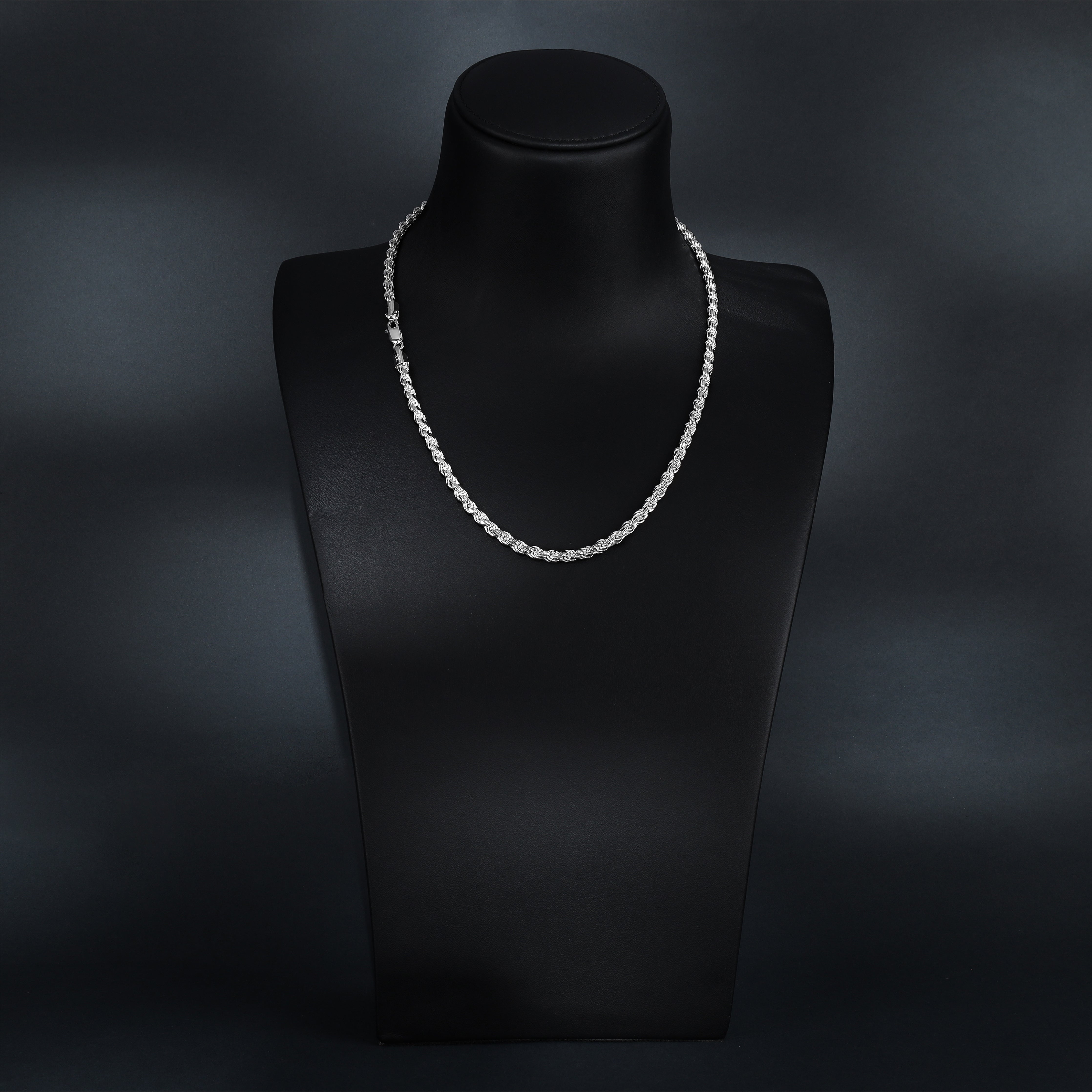 5mm Kordelkette Rope Chain aus 925 Silber - Taipan Schmuck