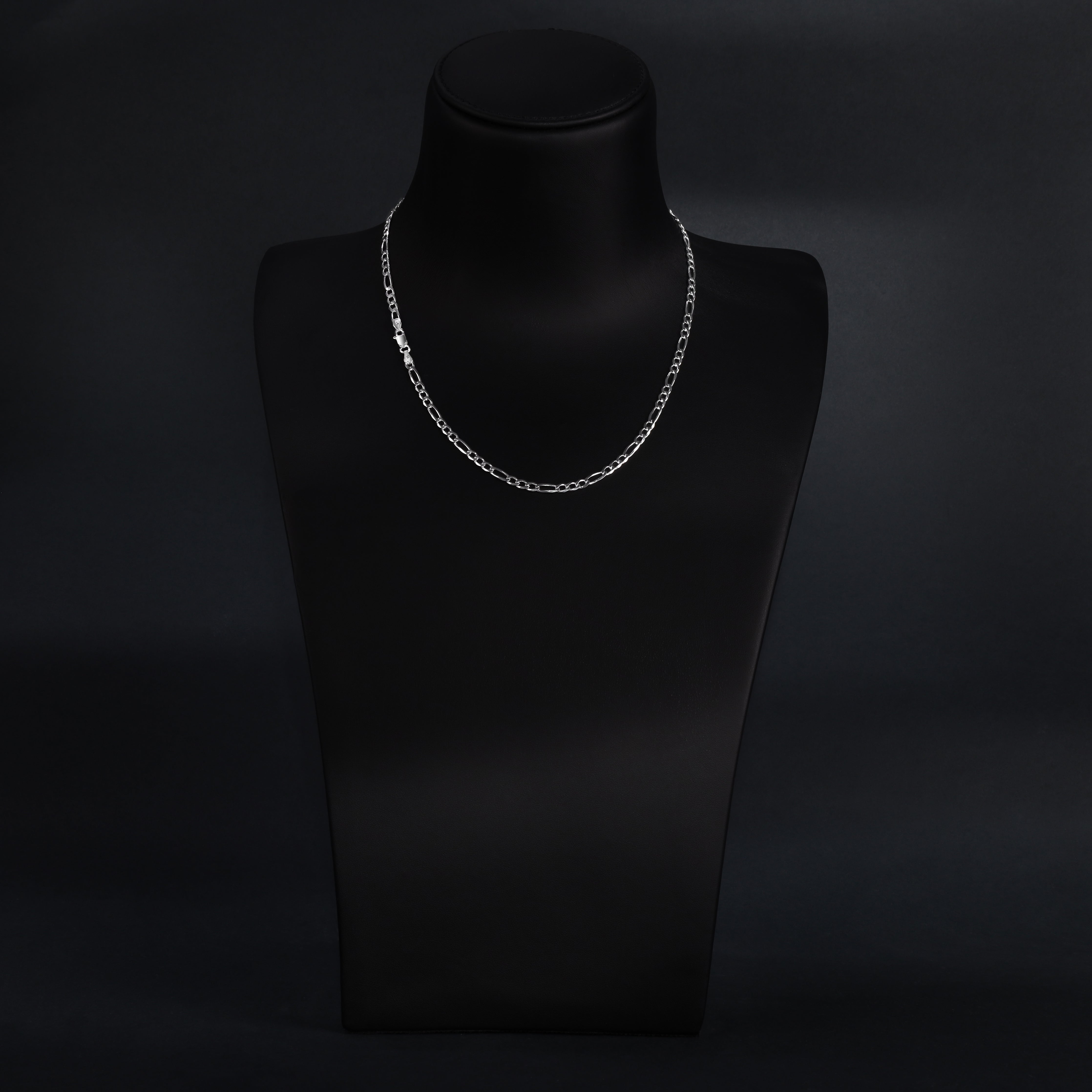 Figarokette 4mm breit aus 925 Silber - Taipan Schmuck