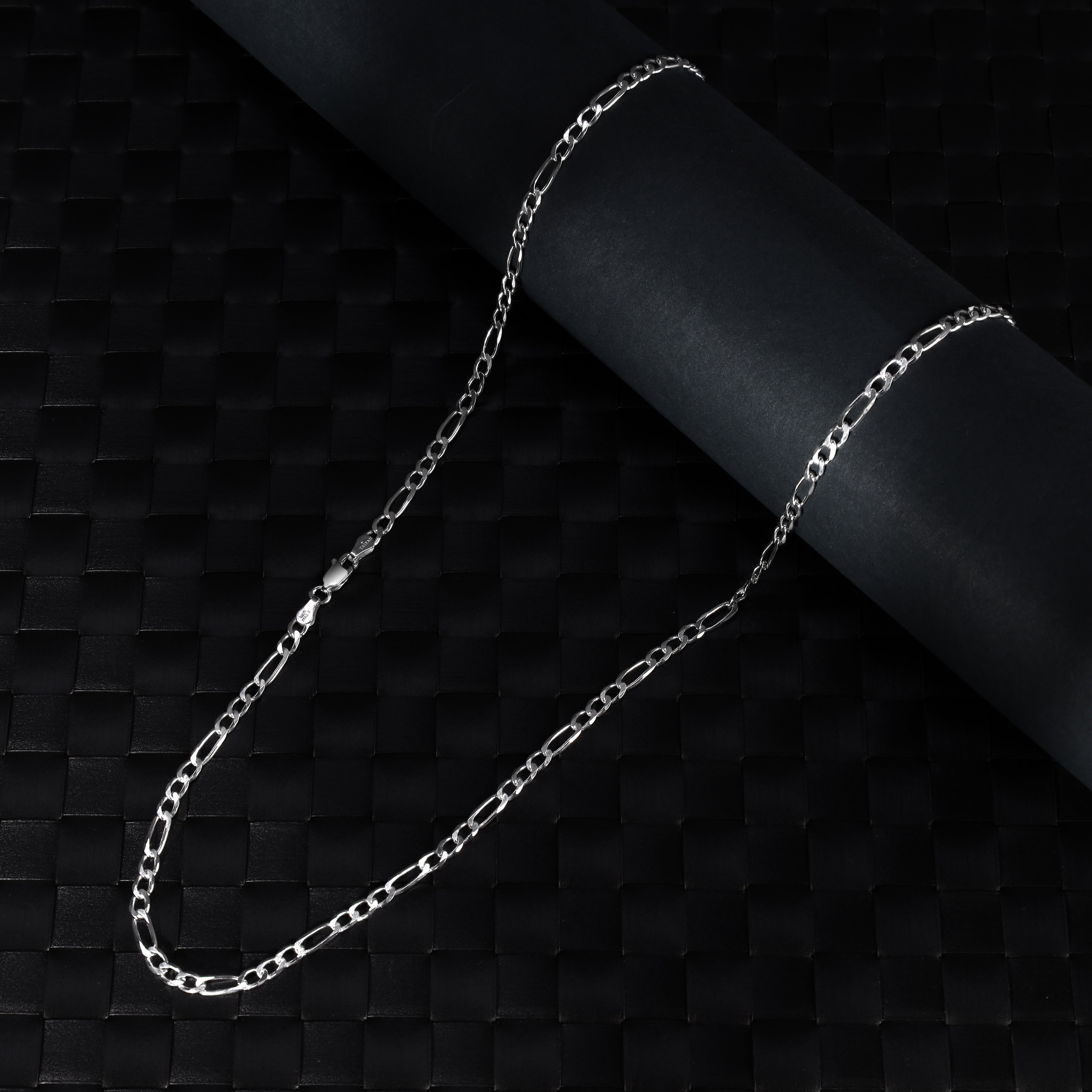 Figarokette 4mm breit aus 925 Silber - Taipan Schmuck