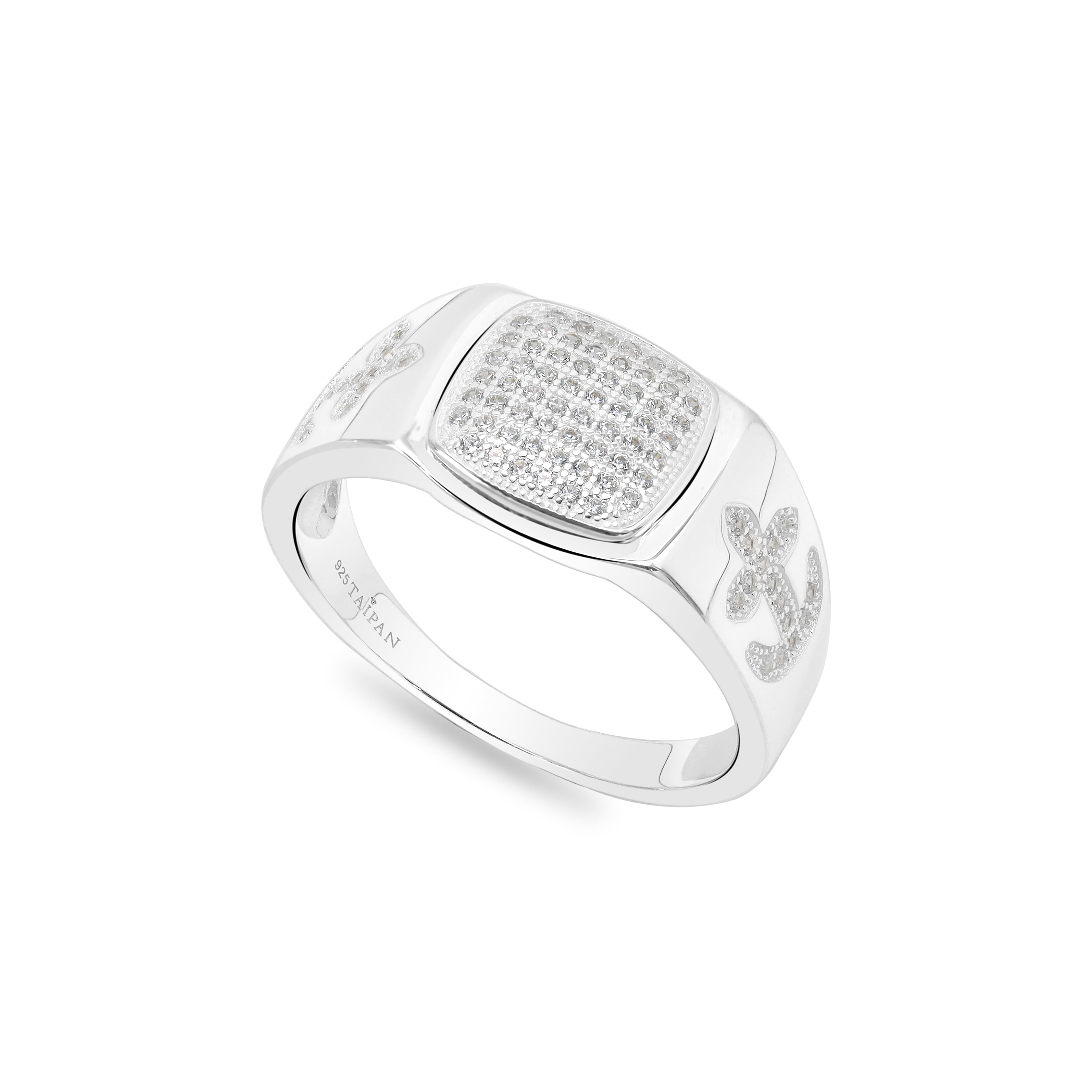 Iced Out Stil Ring Silberring Größe 8-11 aus 925 Sterlingsilber - Taipan Schmuck