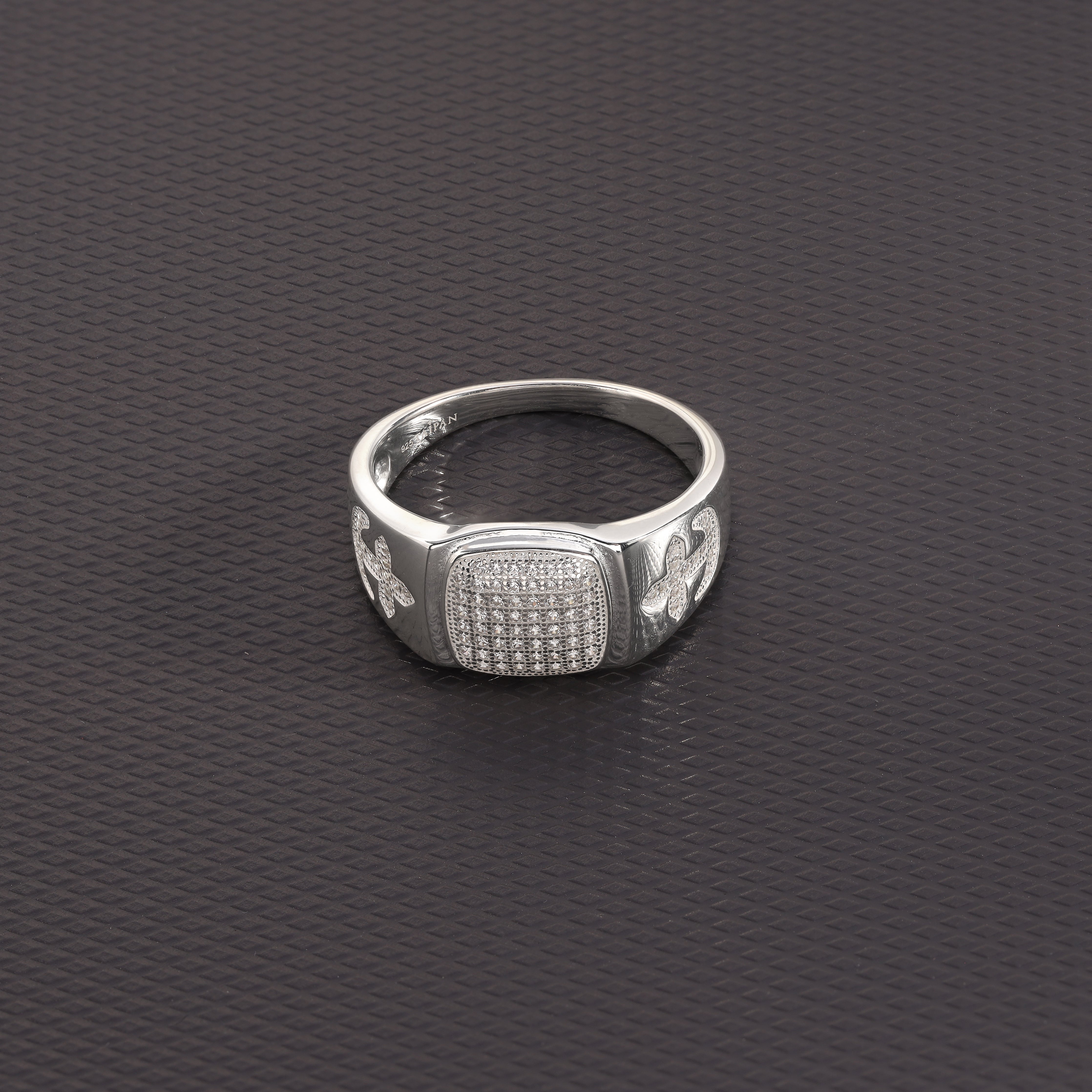 Iced Out Stil Ring Silberring Größe 8-11 aus 925 Sterlingsilber - Taipan Schmuck
