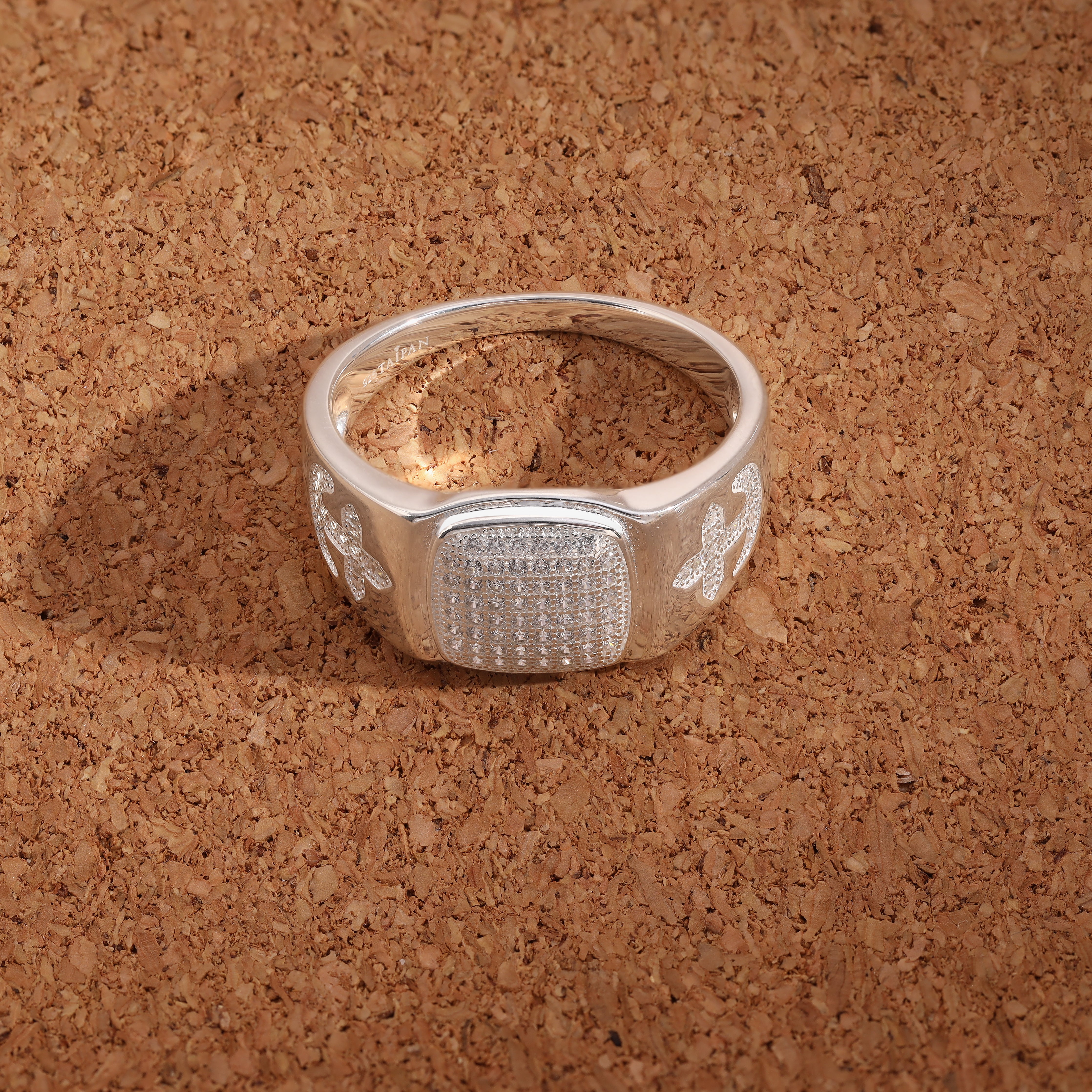 Iced Out Stil Ring Silberring Größe 8-11 aus 925 Sterlingsilber - Taipan Schmuck
