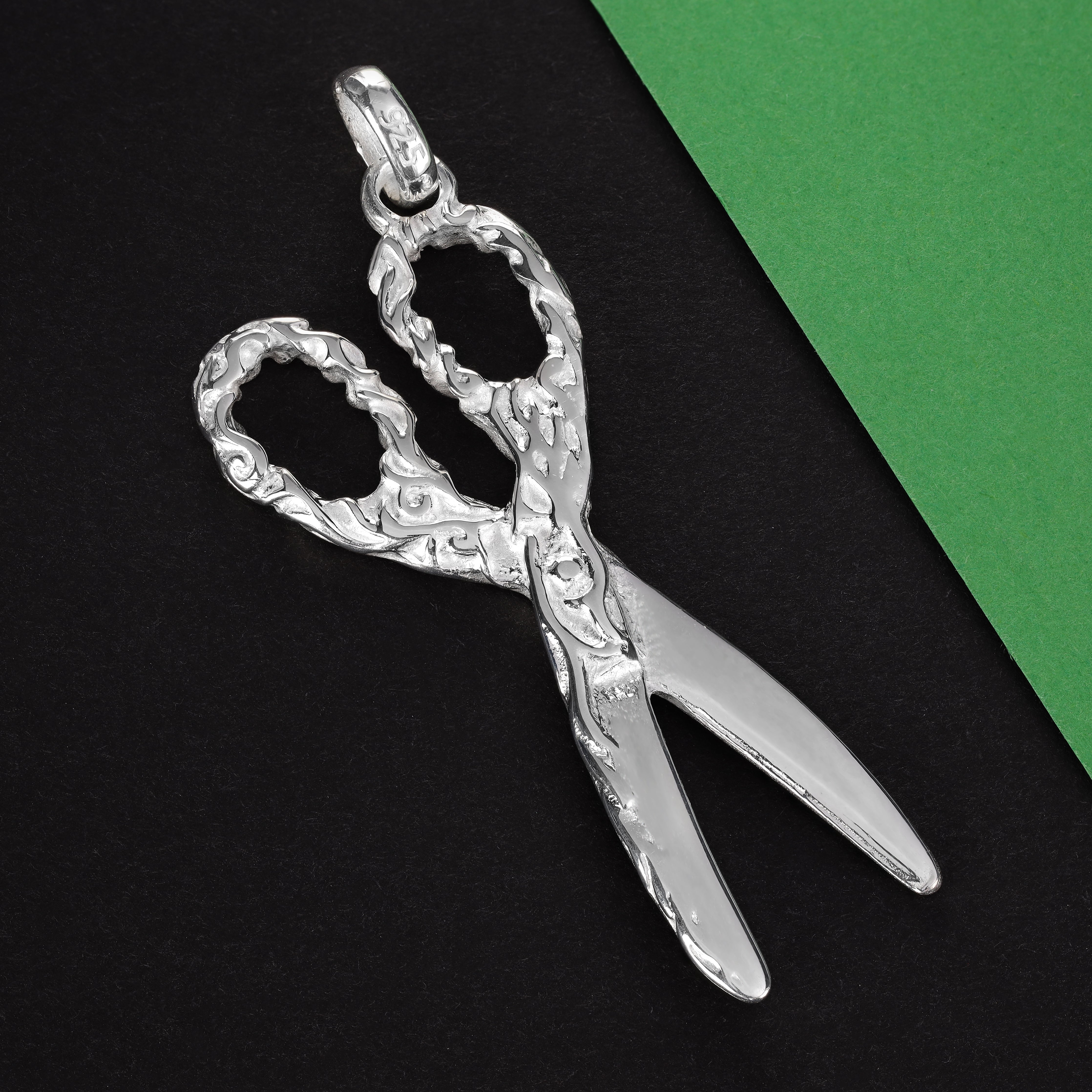 Schere Motiv Anhänger aus 925 Sterlingsilber (PE179) - Taipan Schmuck
