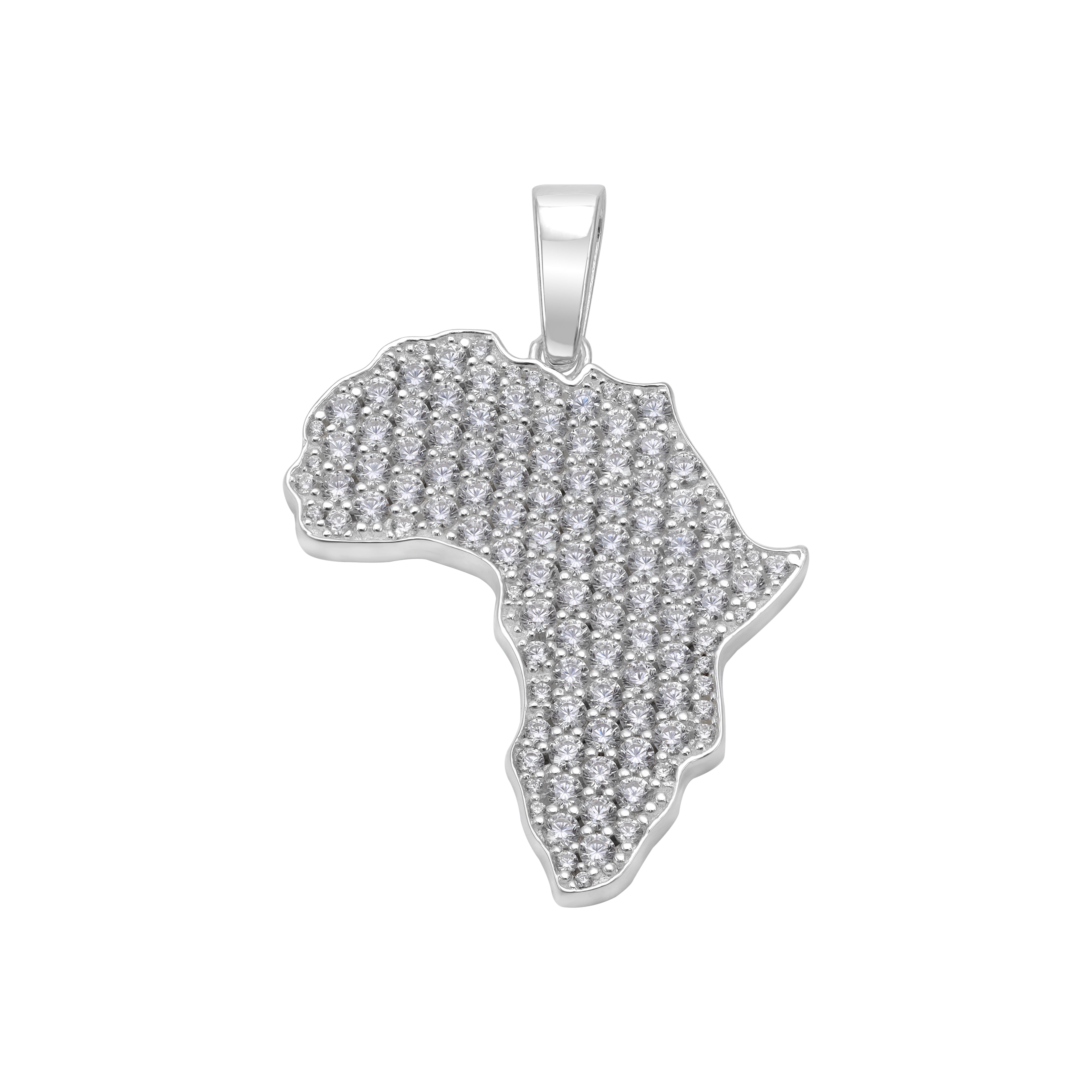 Iced out online africa pendant